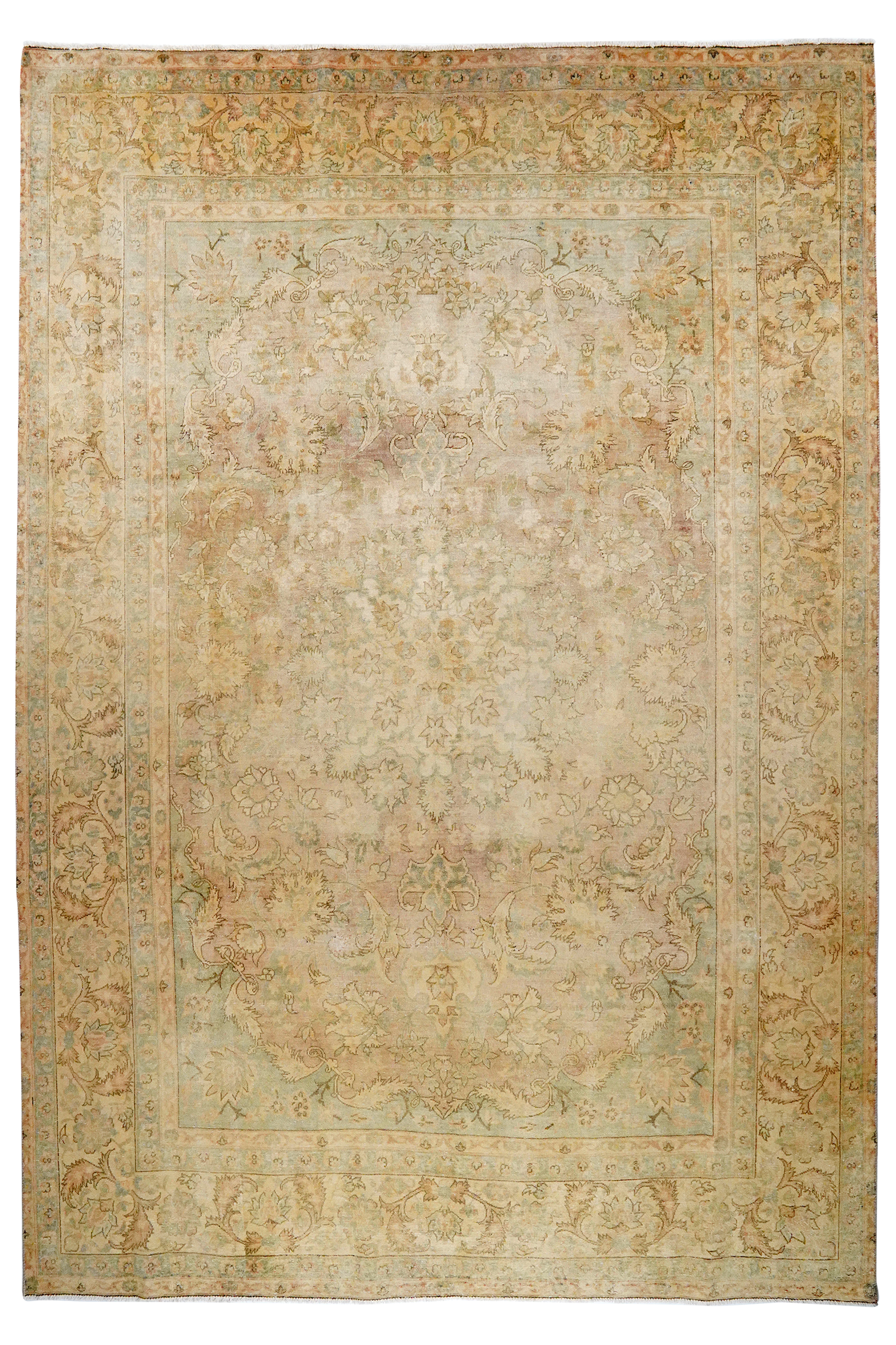 Vintage Carpet Wool Multicolored