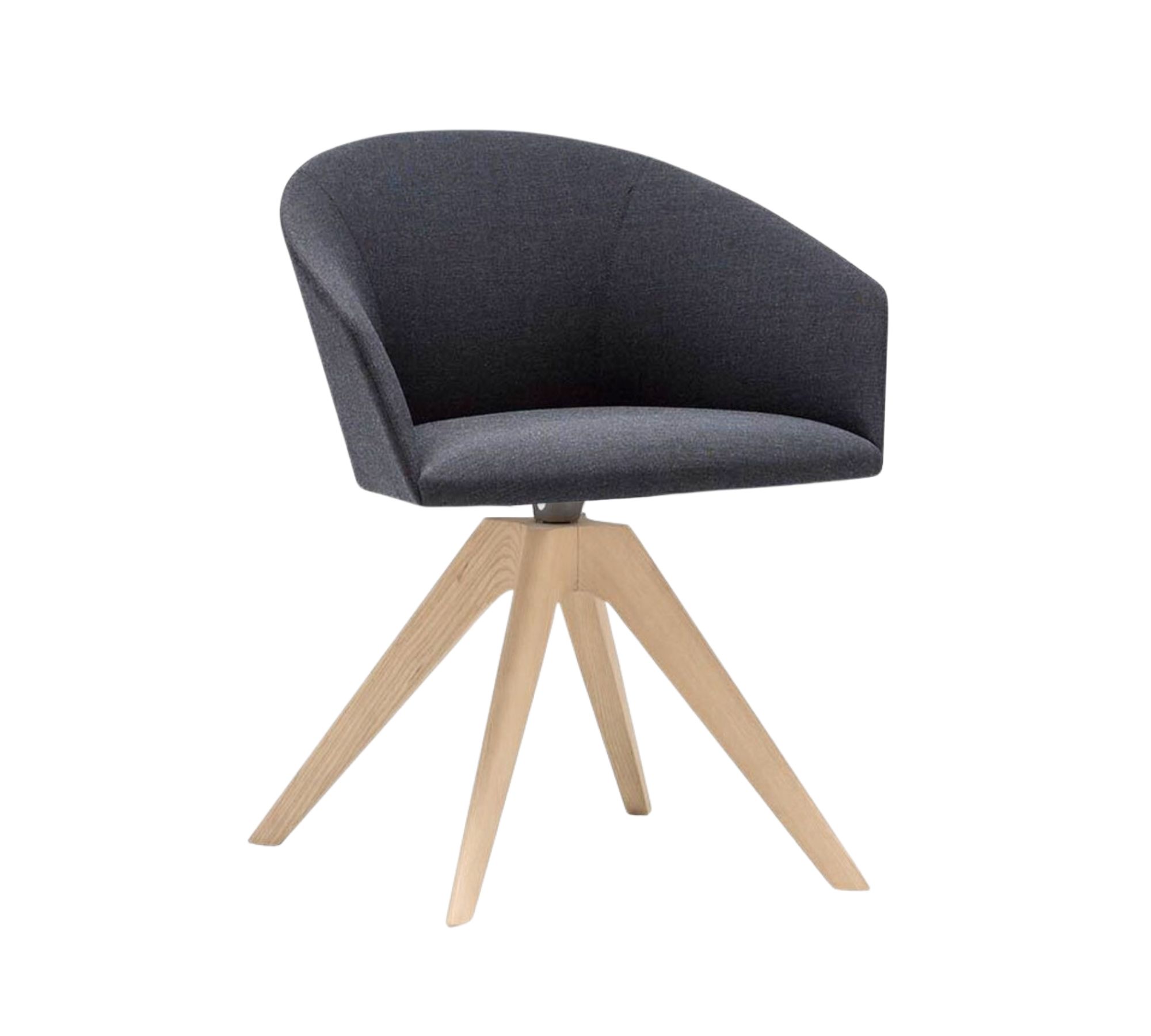 Brandy SO2997 Oak Wood Swivel Grey