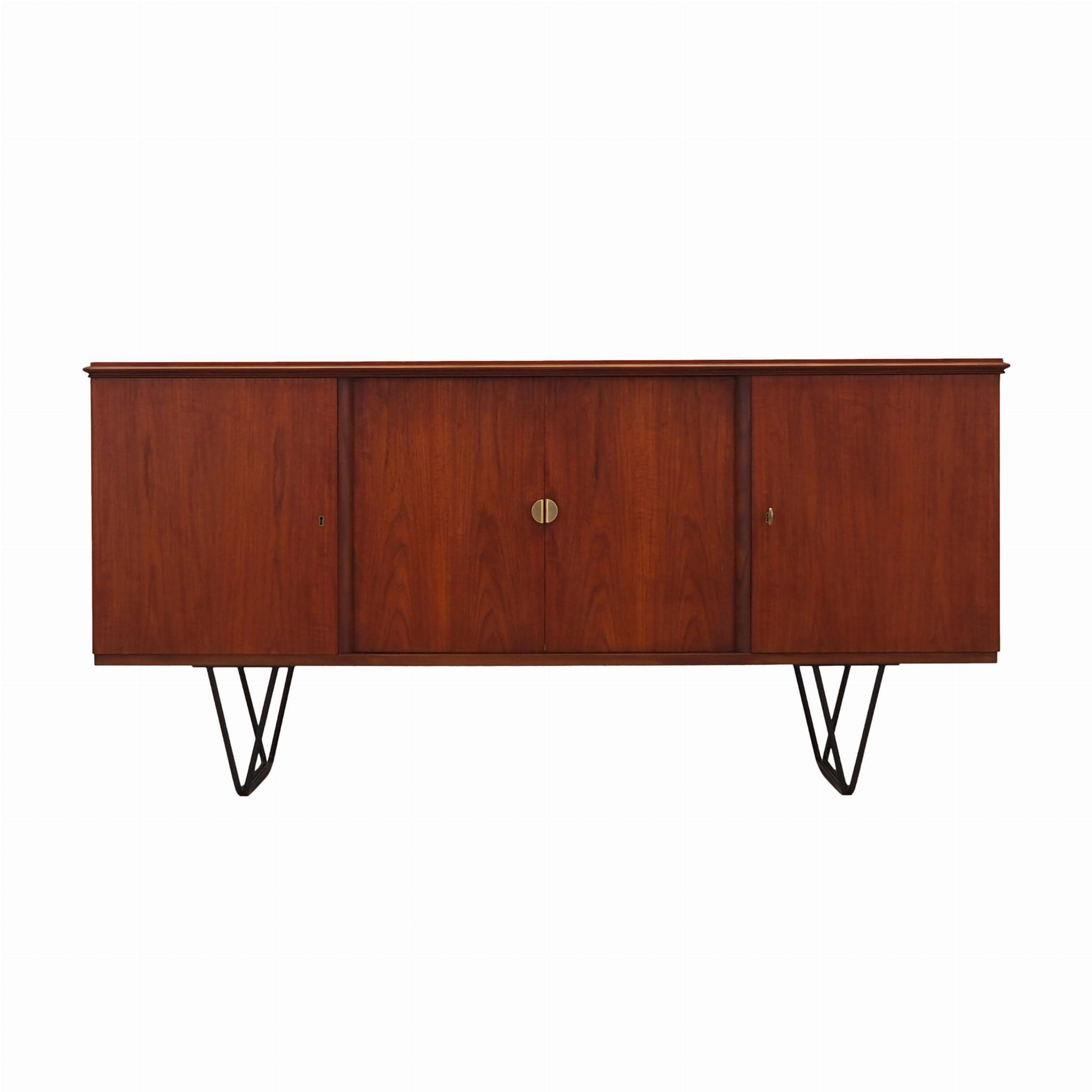 Vintage Sideboard Teakholz Braun 1970er Jahre