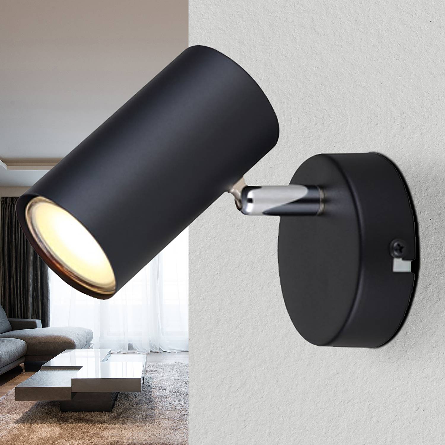 Allvi Wall Lamp Iron 1-bulb