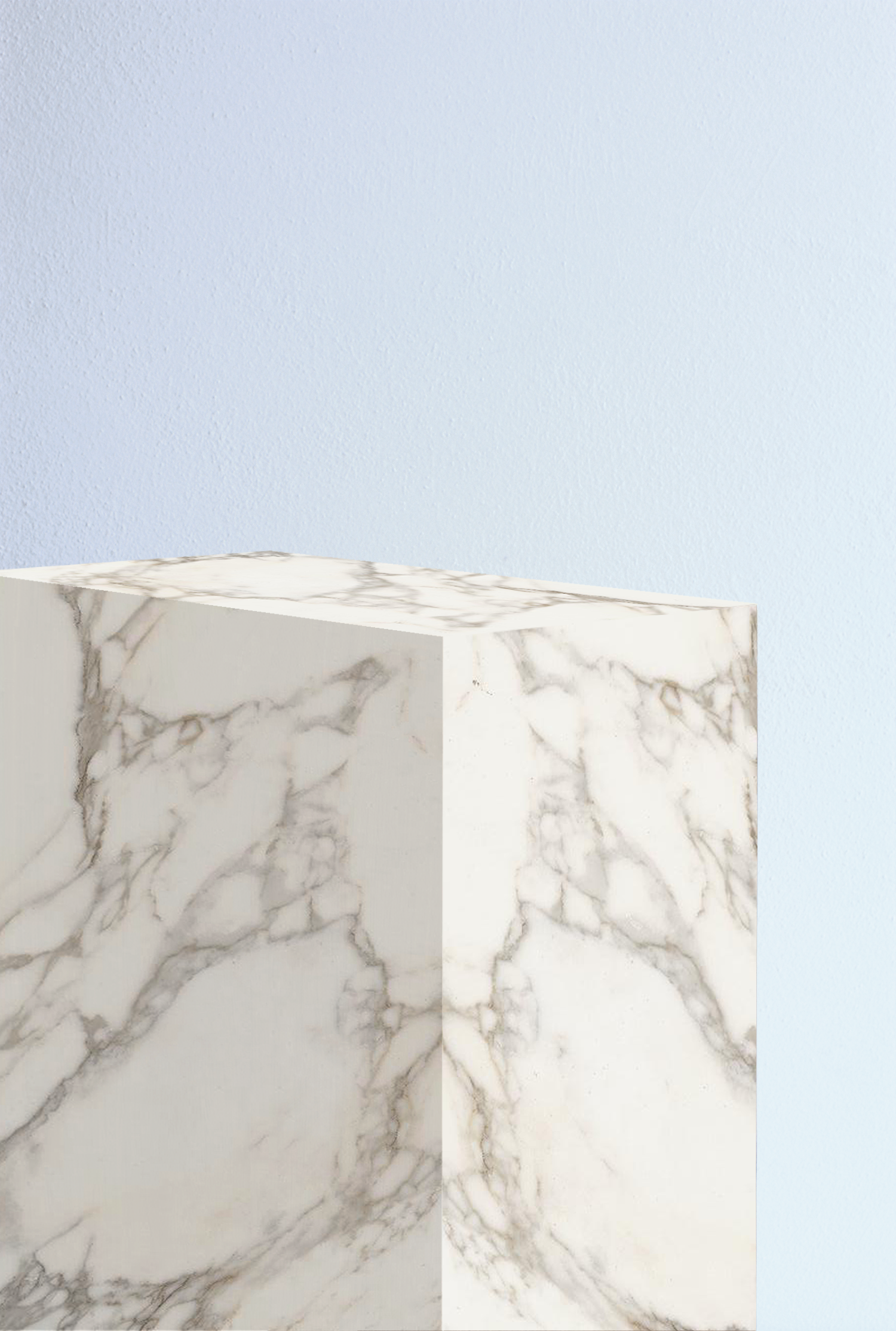 Side table Calacatta marble White