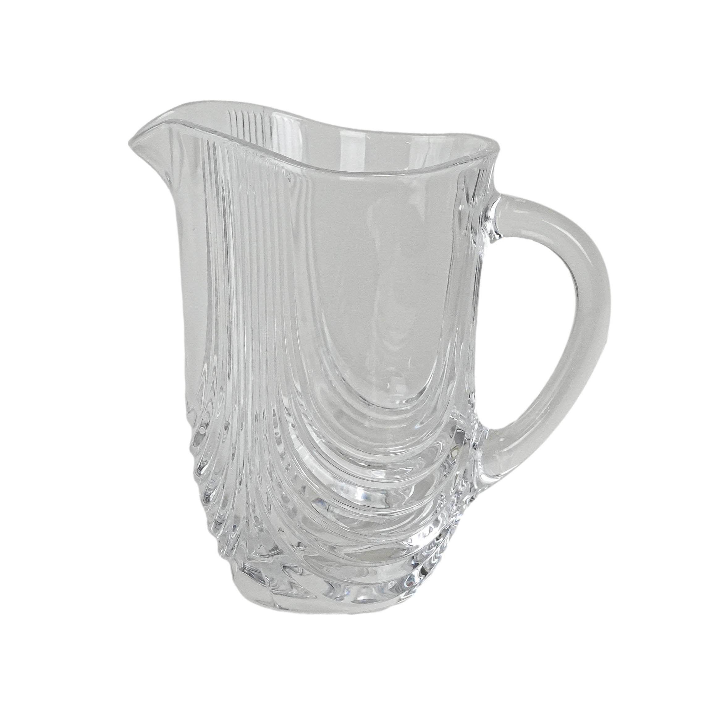 Kristallkaraffe Transparent 1970er Jahre