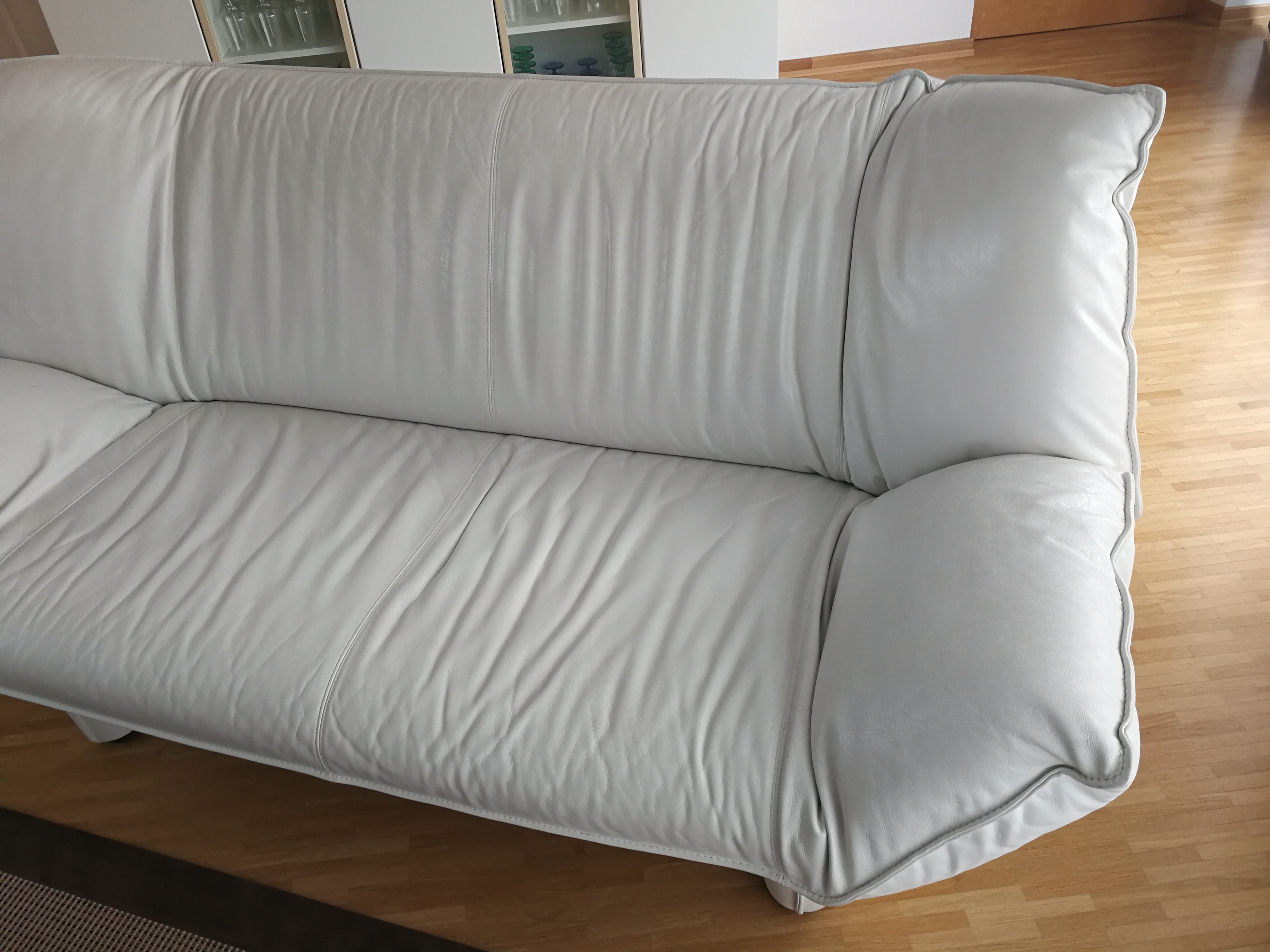 Tango Sofa 2-Sitzer Leder Weiß