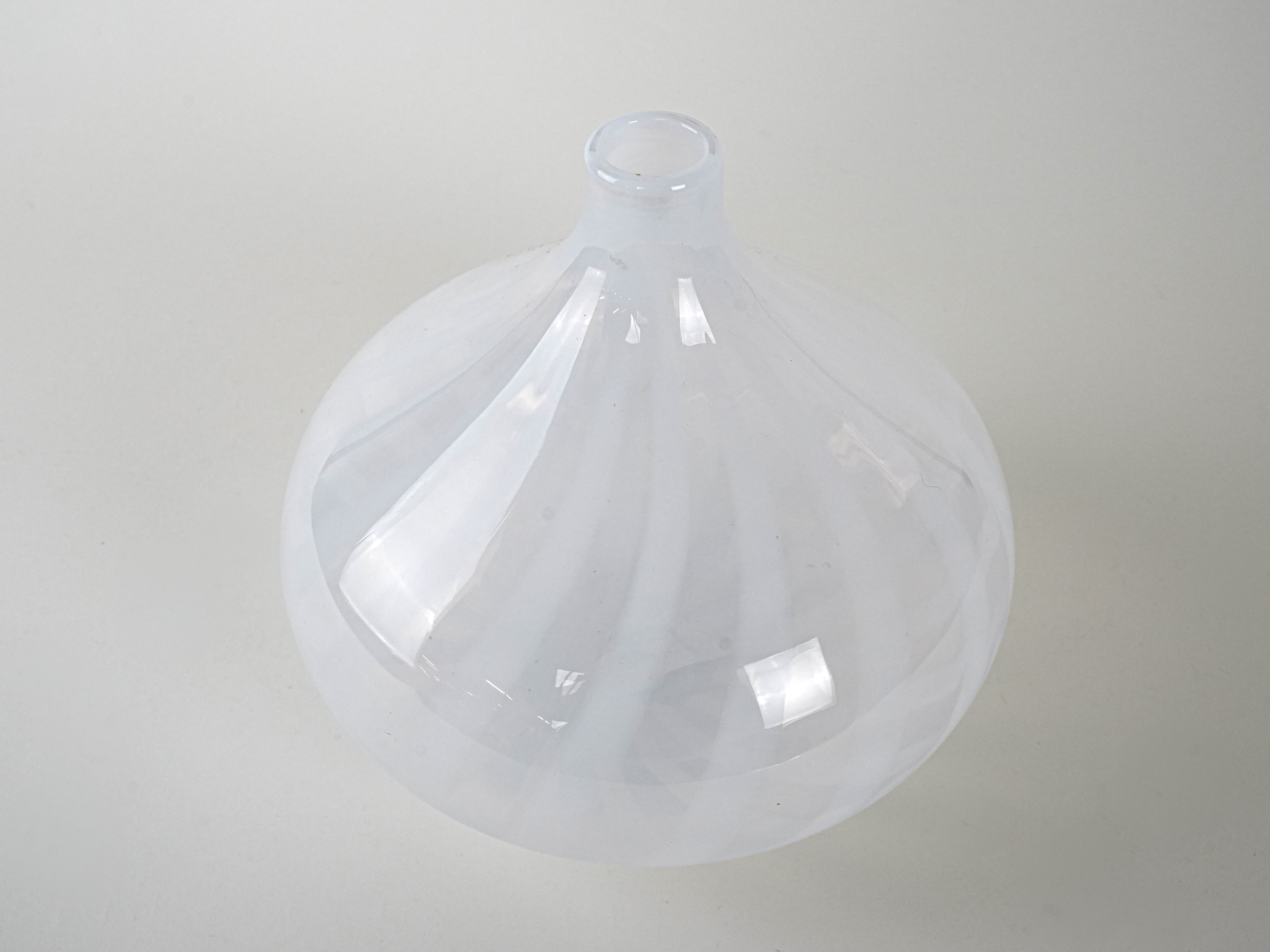 Glass vase White 1960s