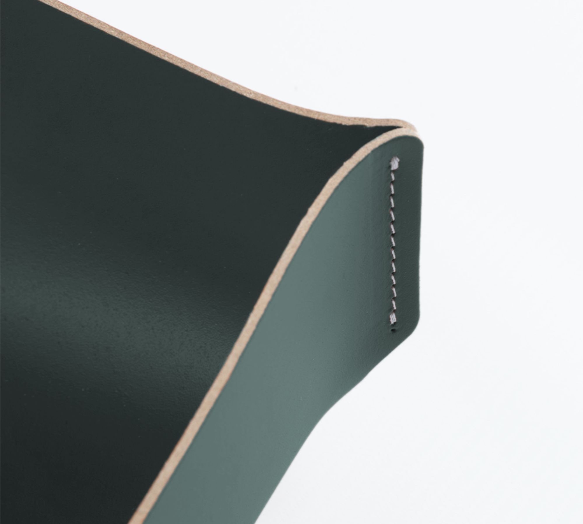 Korb S 100% Recyceltes Leder Eukalyptus