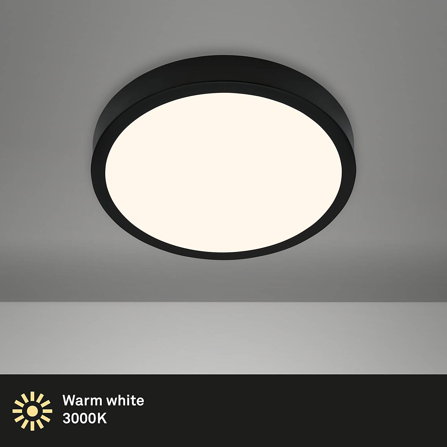 LED-Deckenleuchte Runa I Schwarz