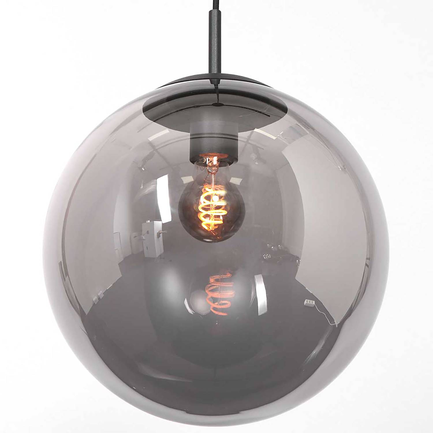 Bollique Pendelleuchte Aluminium Schwarz 1-flammig