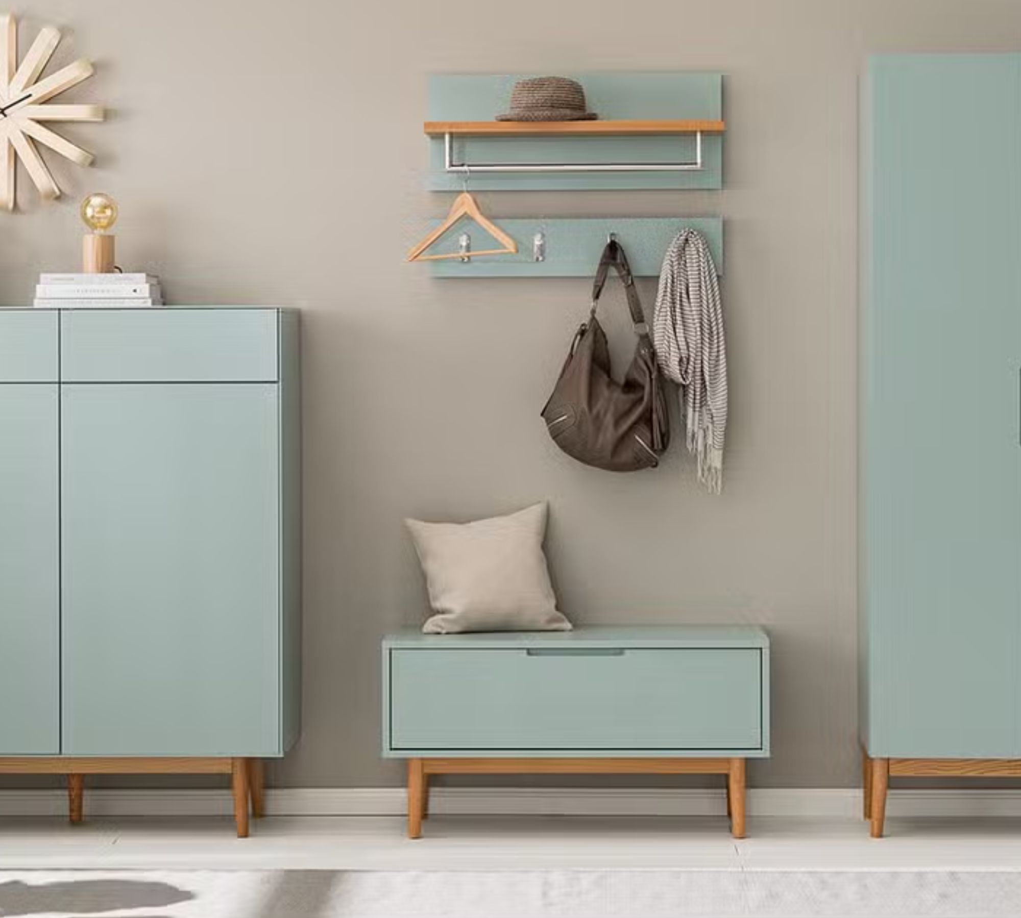 Coat rack LINDHOLM Mint Green