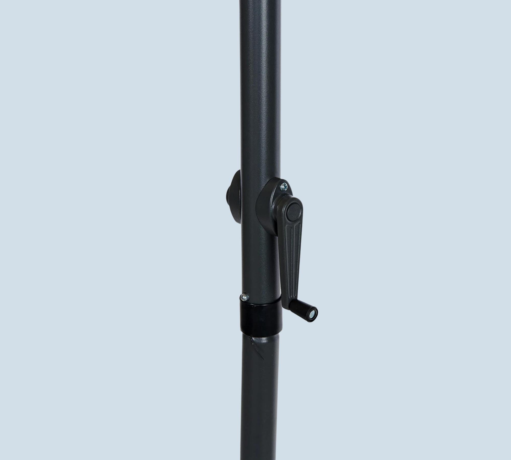 Sonnenschirm Aluminium Grau
