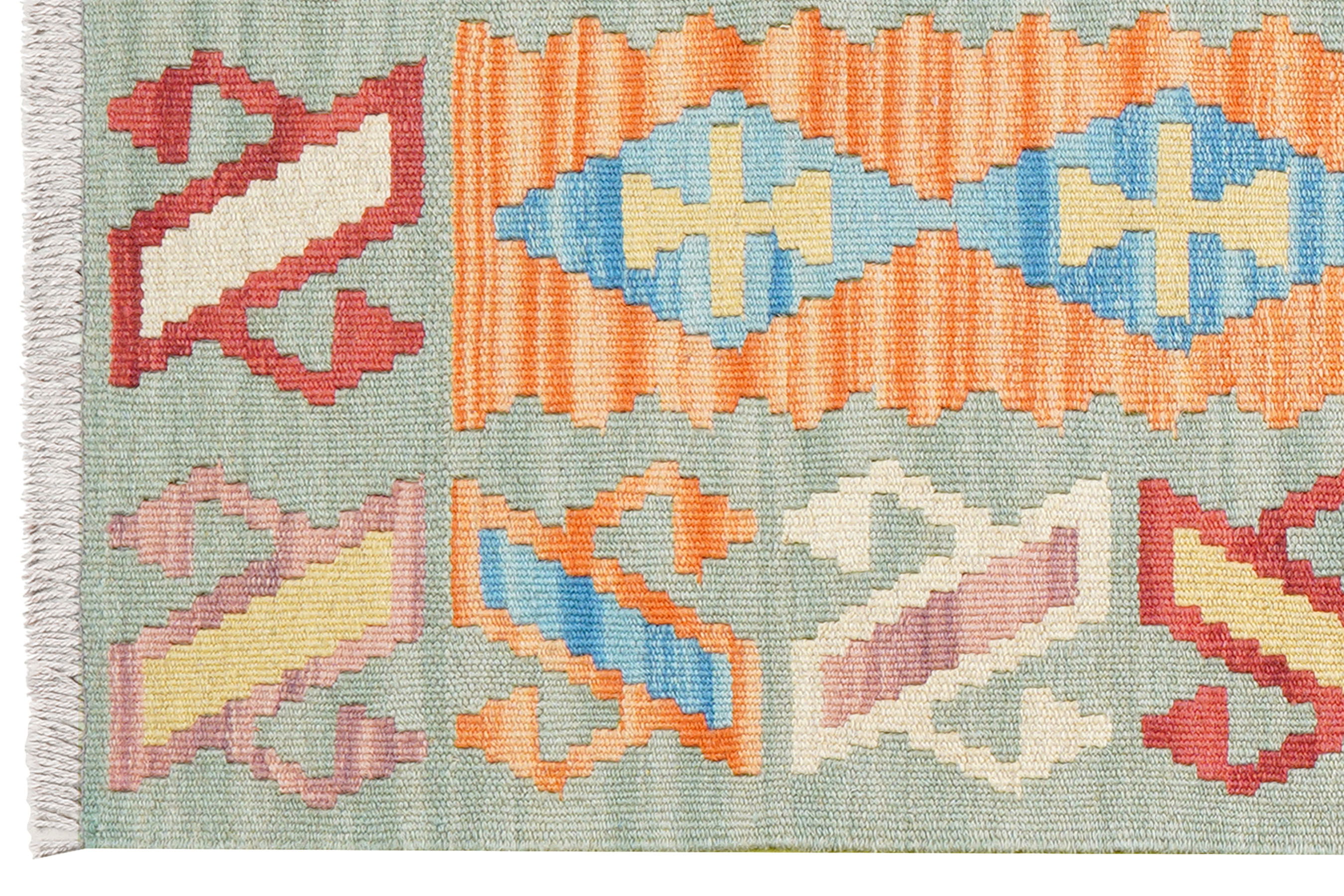 Kelim Gashgai Carpet Wool Red