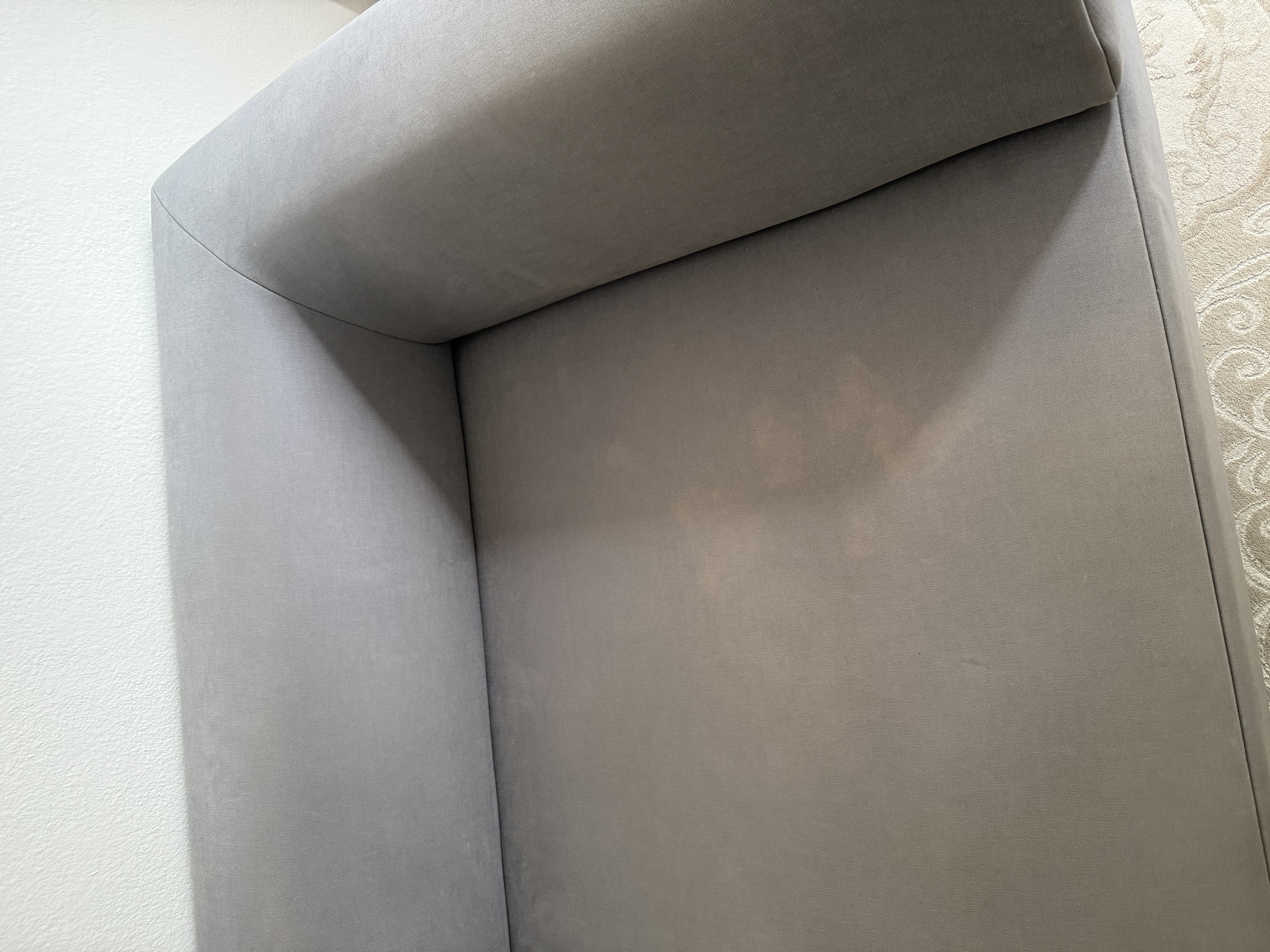 Modulares Ecksofa Textil Grau