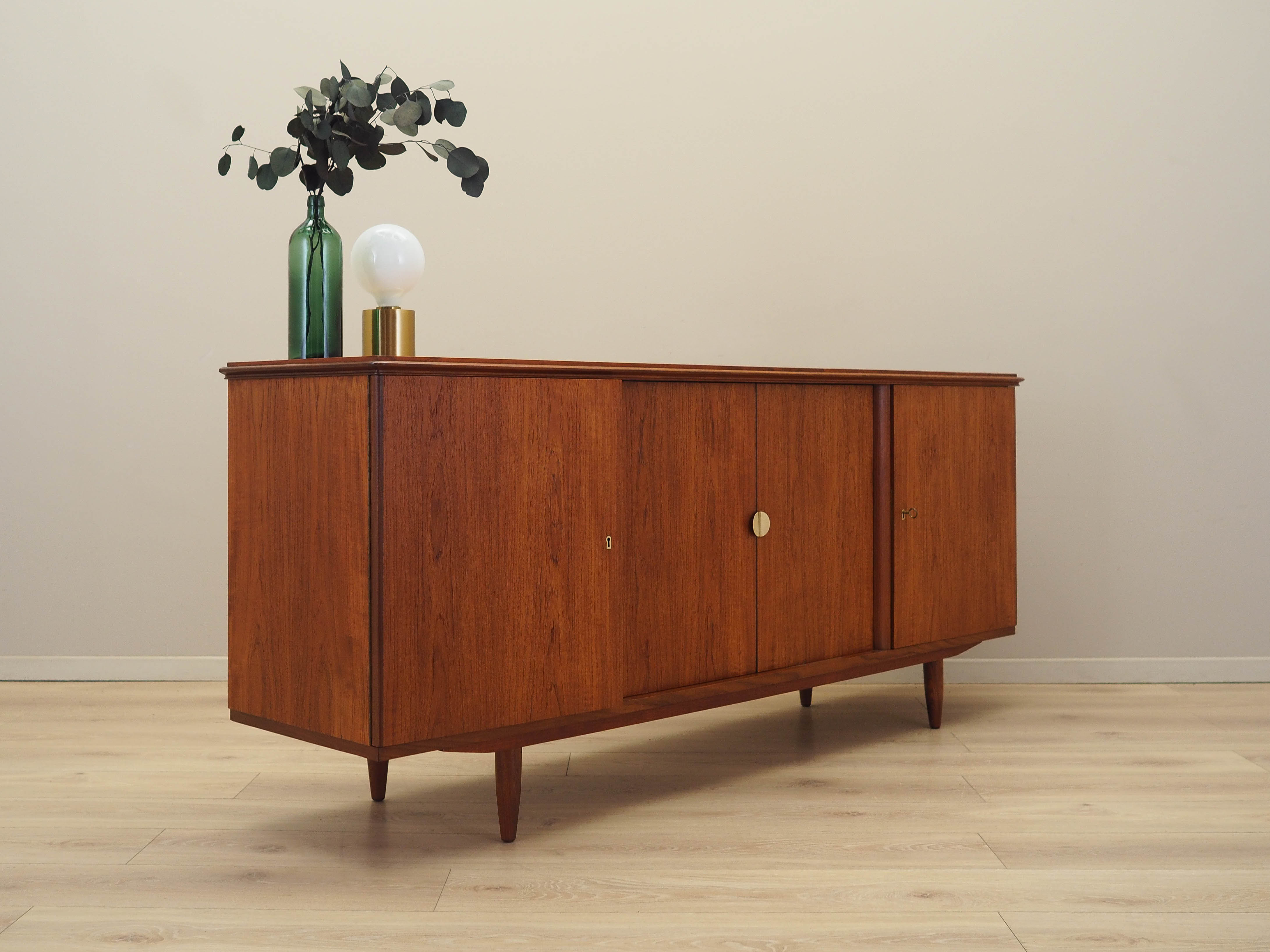 Teak sideboard brown 1970s