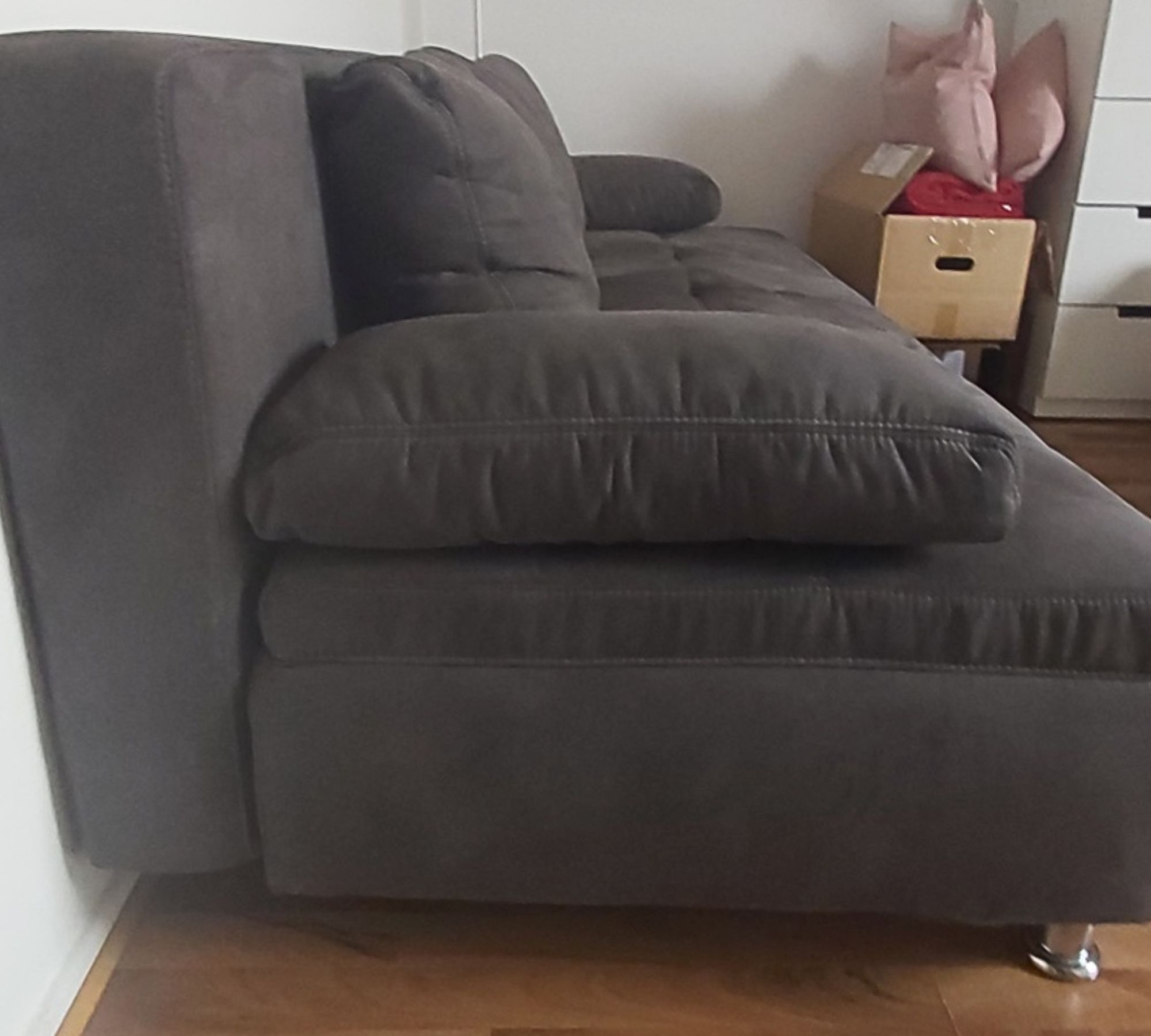 Antonio Sofa 2-Sitzer Baumwolle Anthrazit