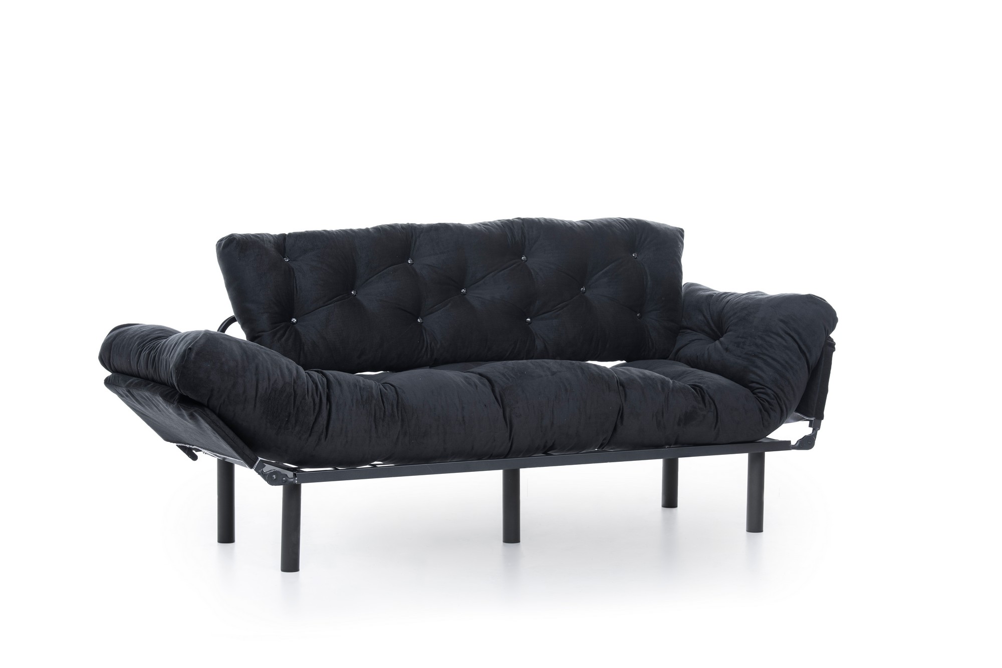 Nitta Triple Schlafsofa 3-Sitzer Schwarz