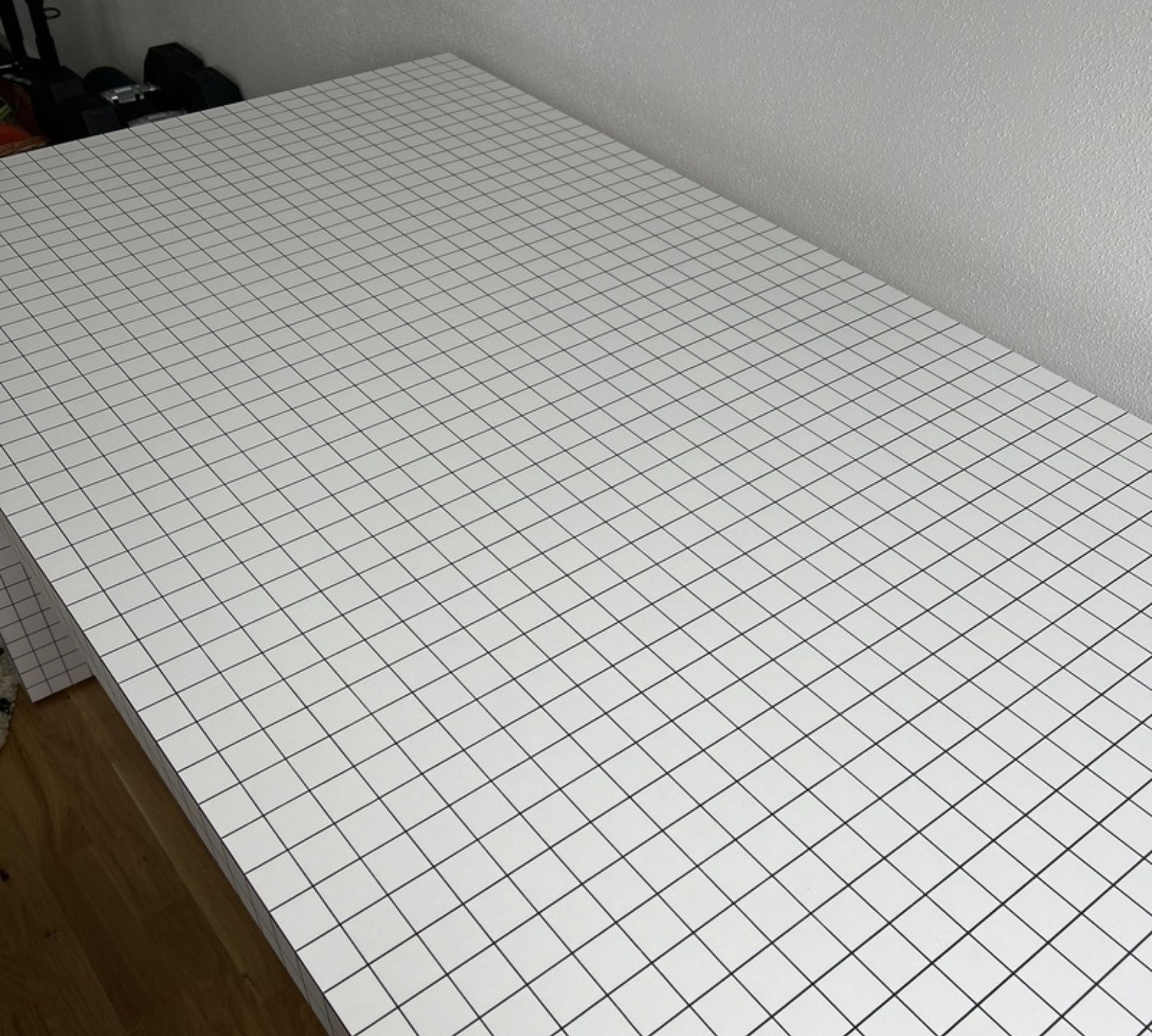 Quaderna Schreibtisch Holz Weiß