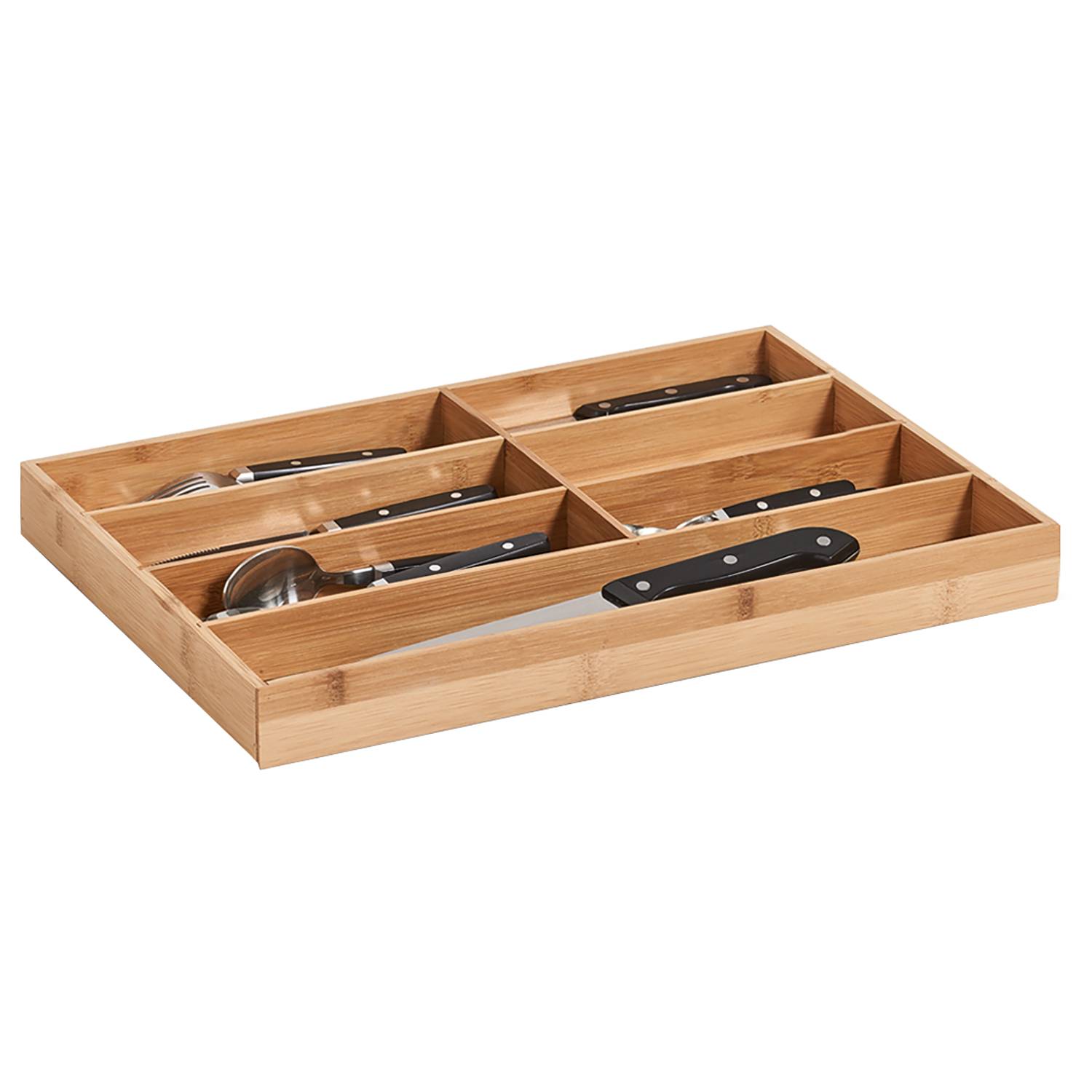 Besteckkasten Damia Bambus natur 44 x 30,6 x 4,3