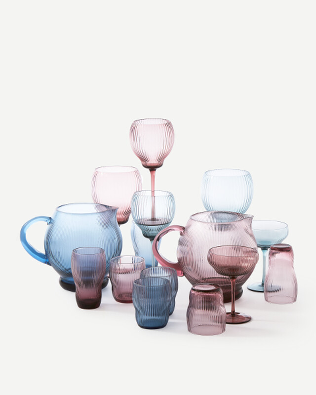 2x Pum Weingläser Glas Lila