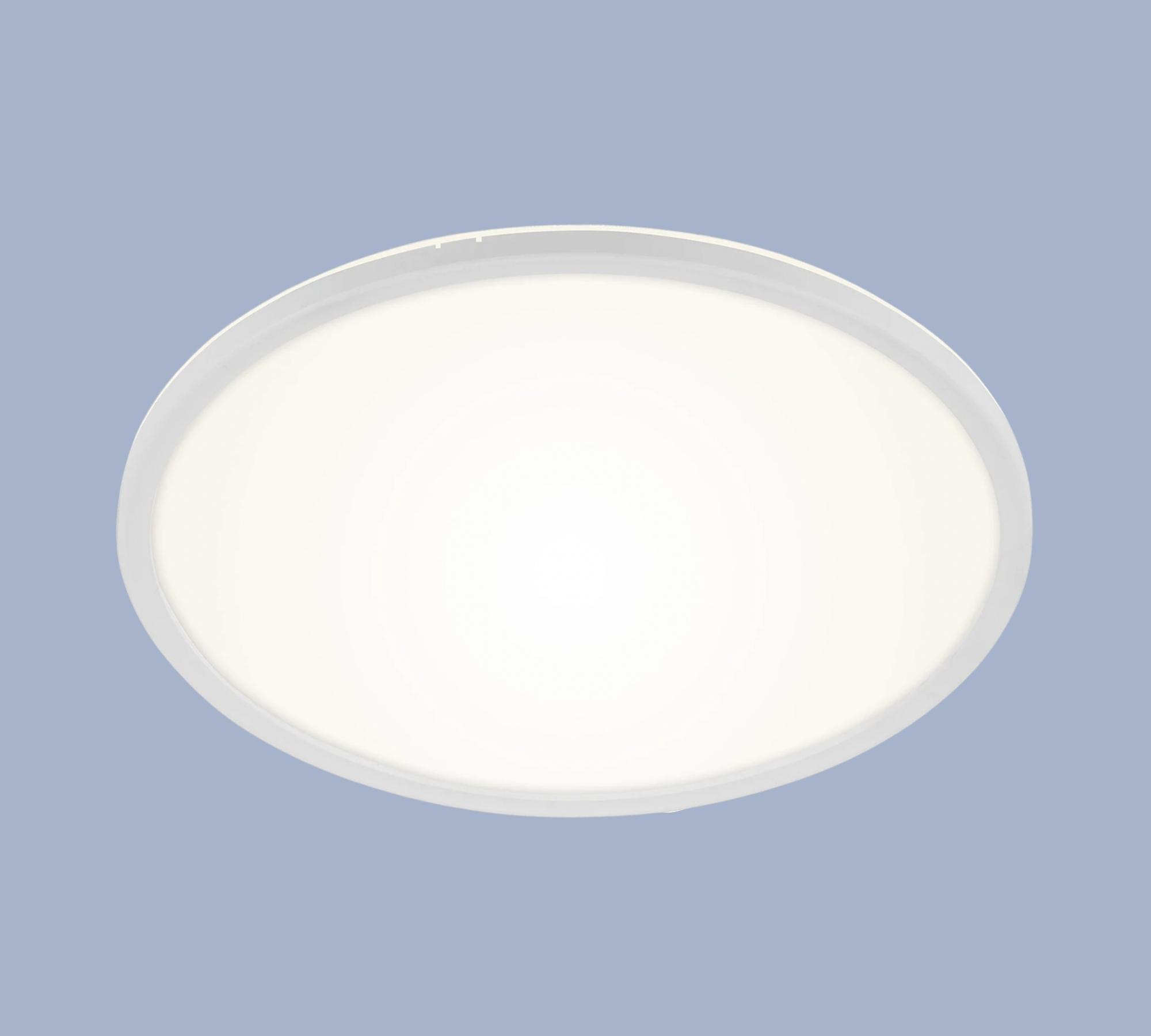 1-light LED ceiling light plastic white