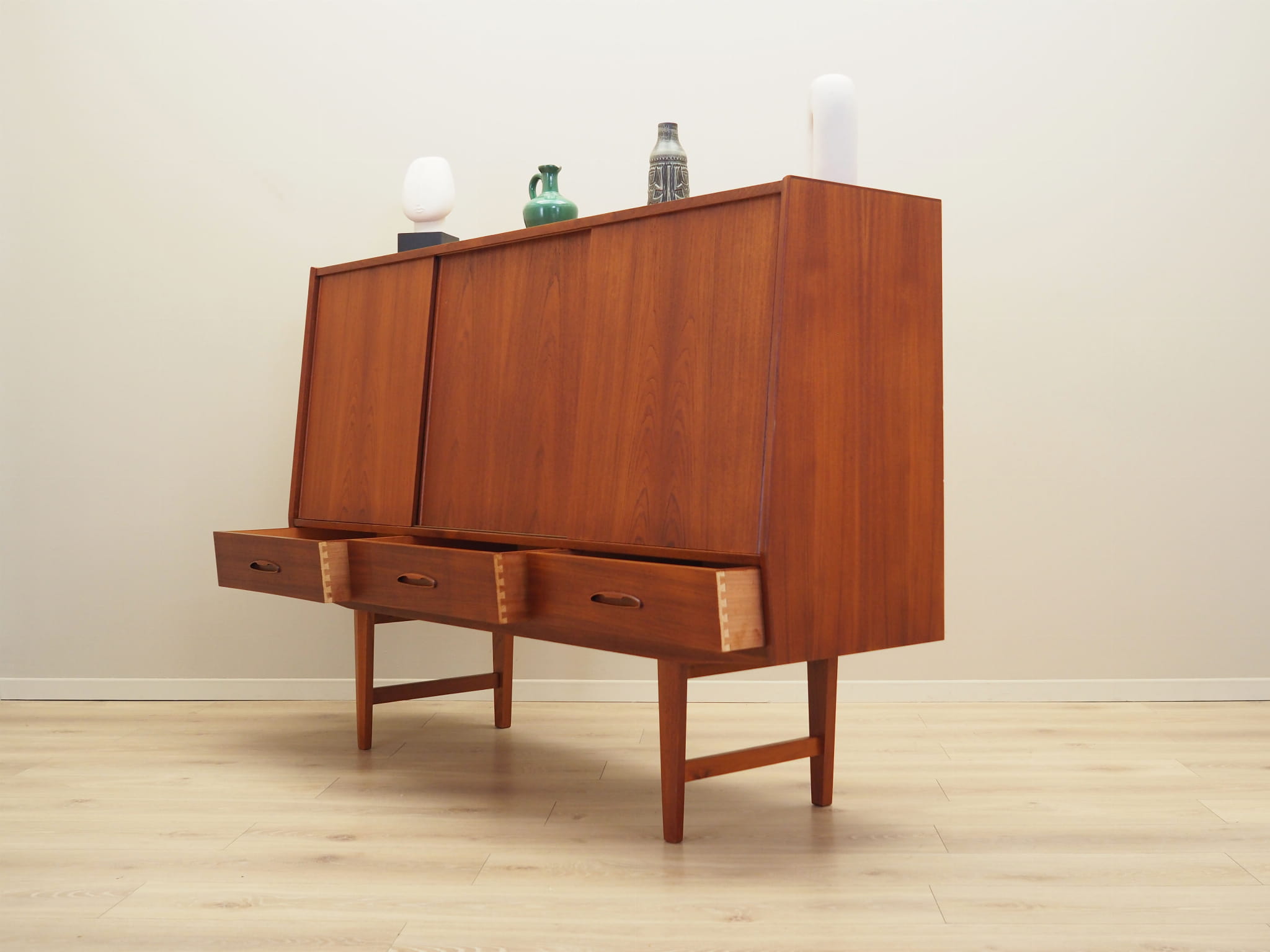 Vintage Sideboard Teakholz Braun 1960er Jahre