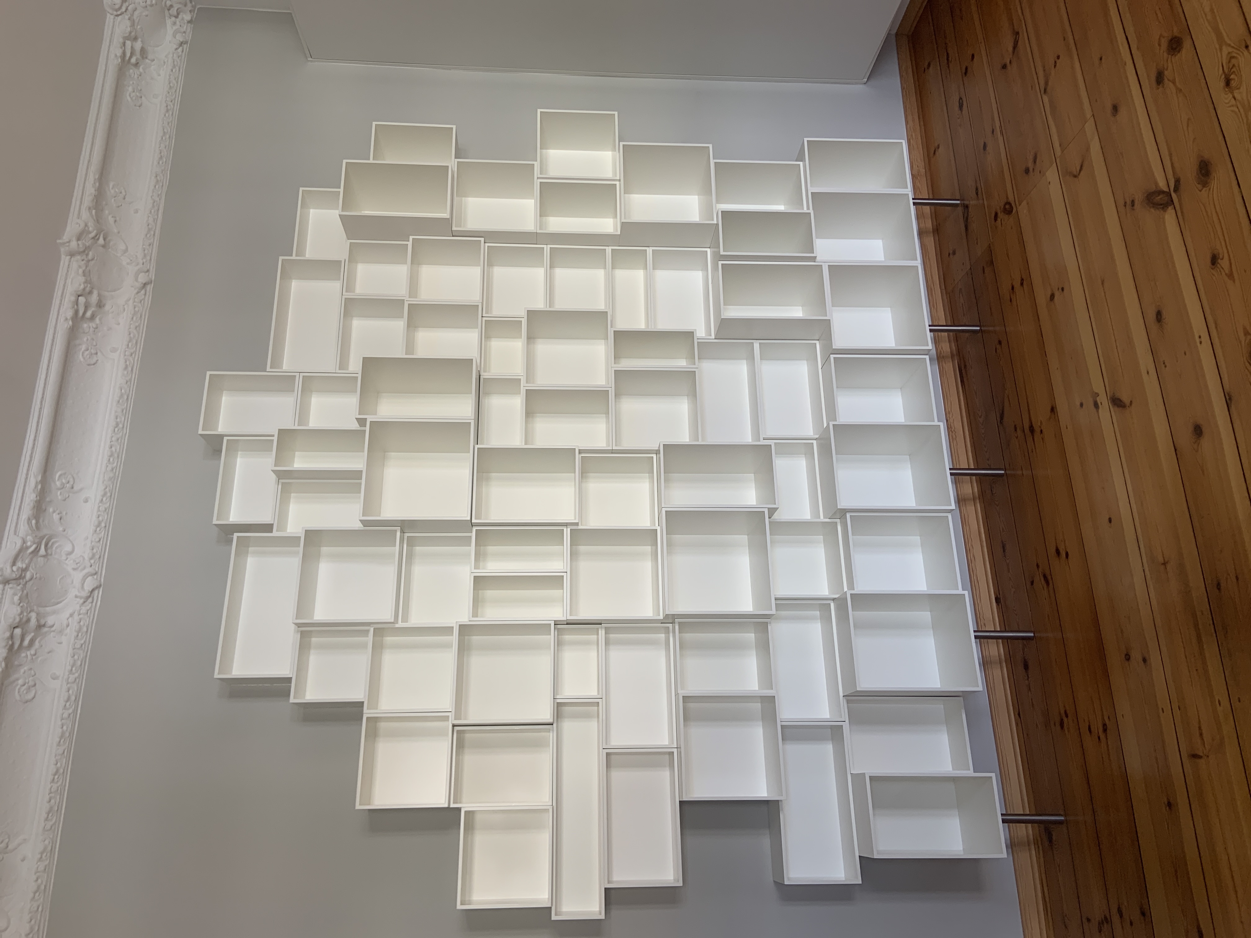 Modulares Regal Holz Weiß