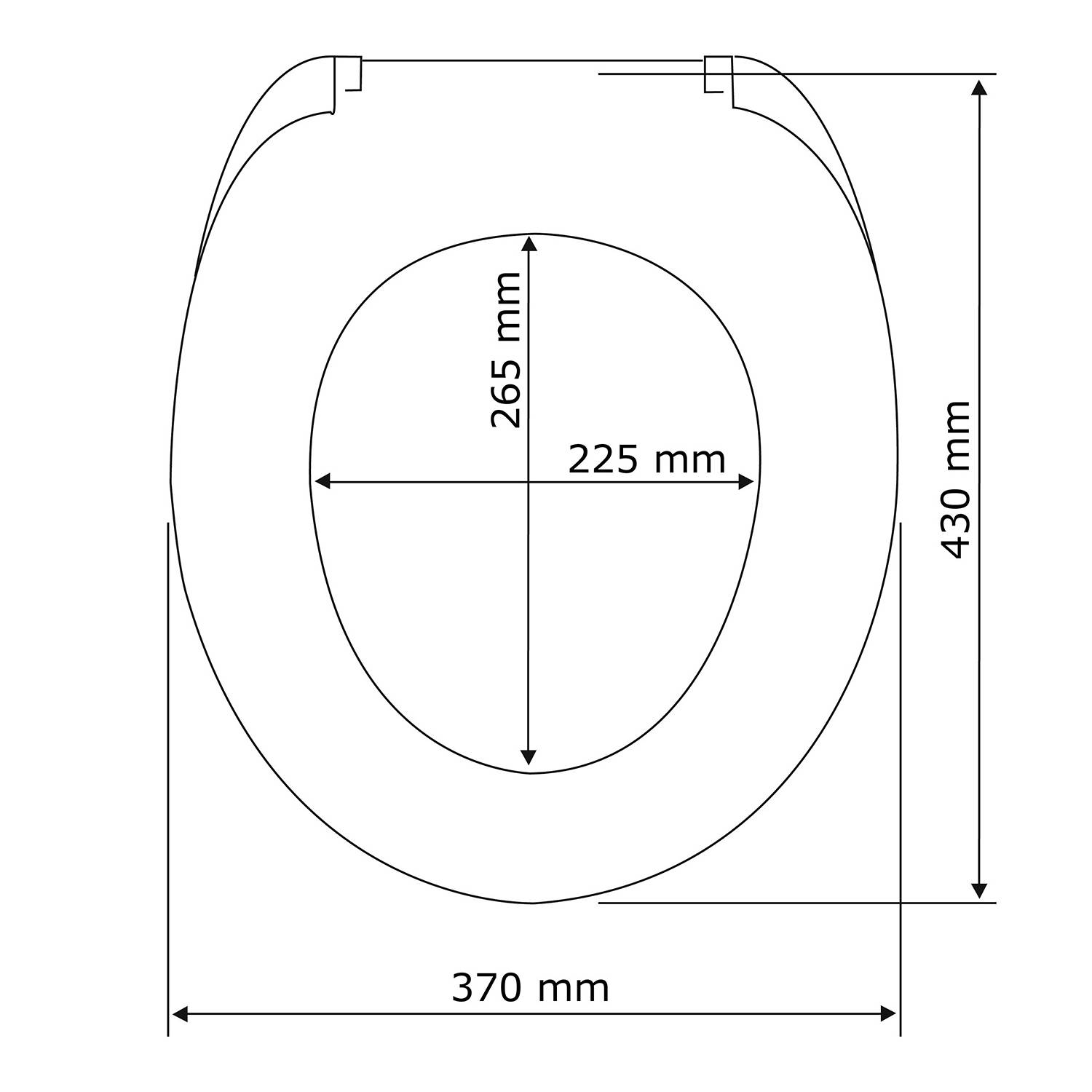 WC-Sitz Buche MDF Buchenfarbe