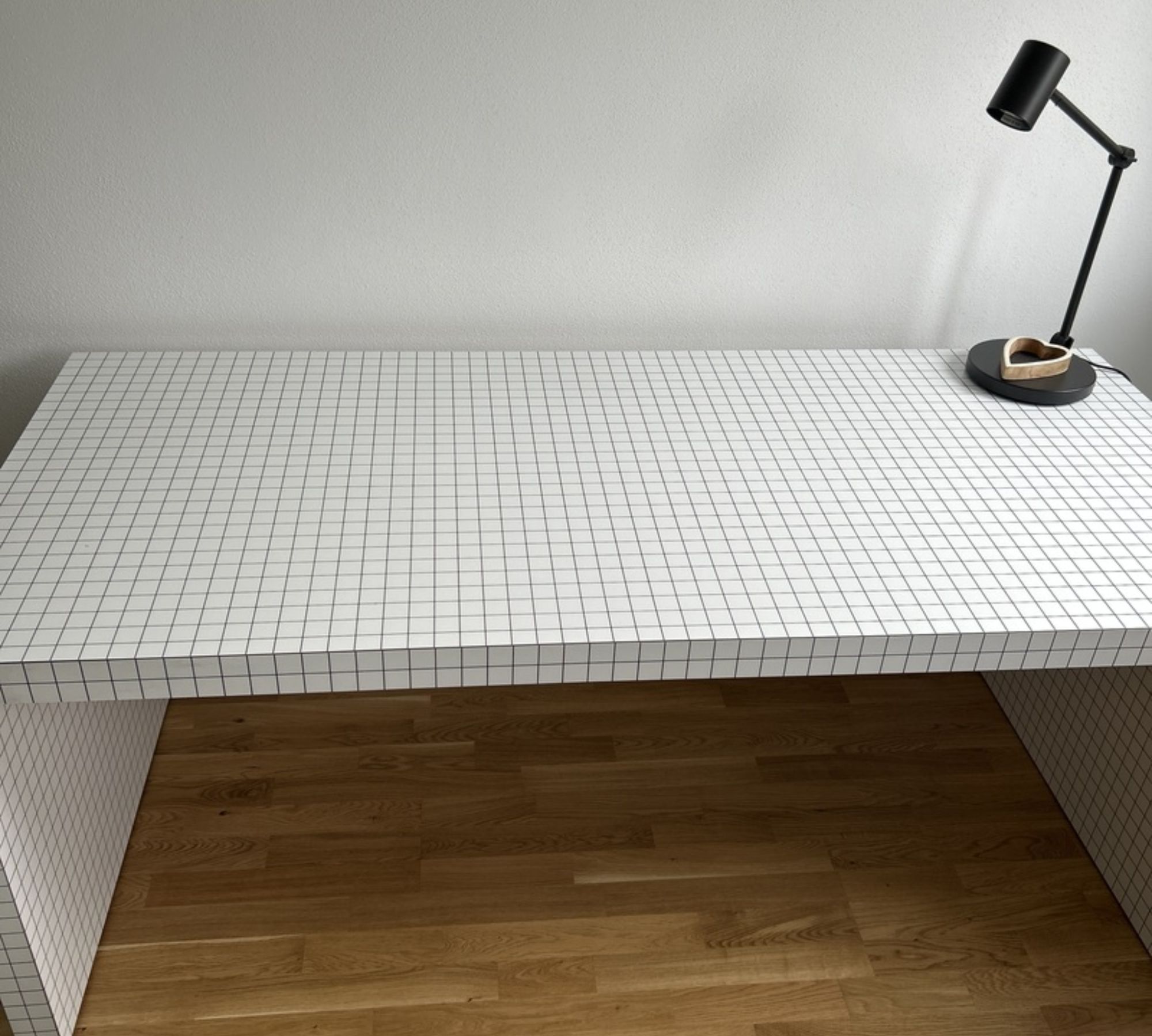 Quaderna Schreibtisch Holz Weiß