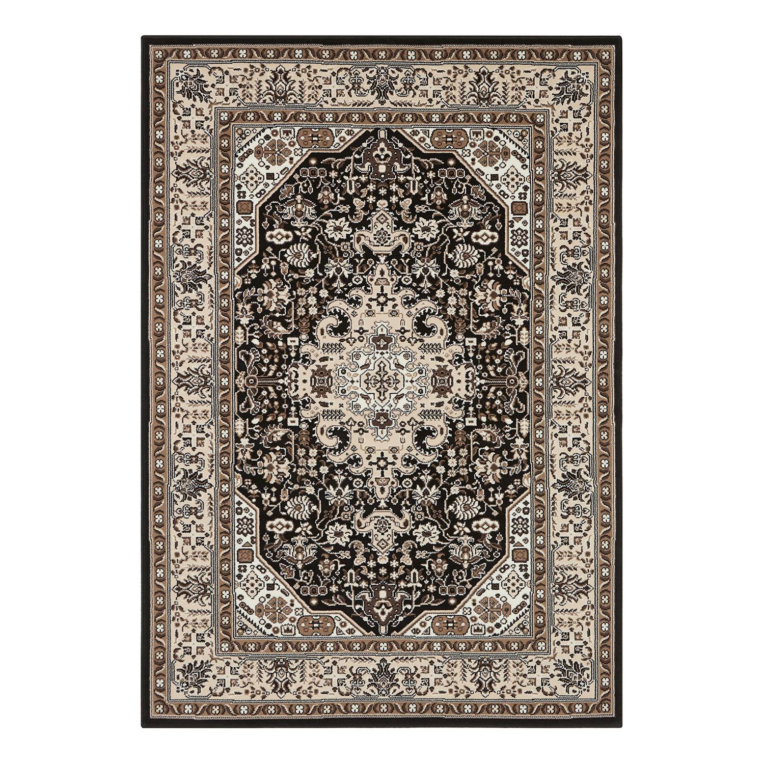 Kurzflorteppich Skazar Isfahan Braun