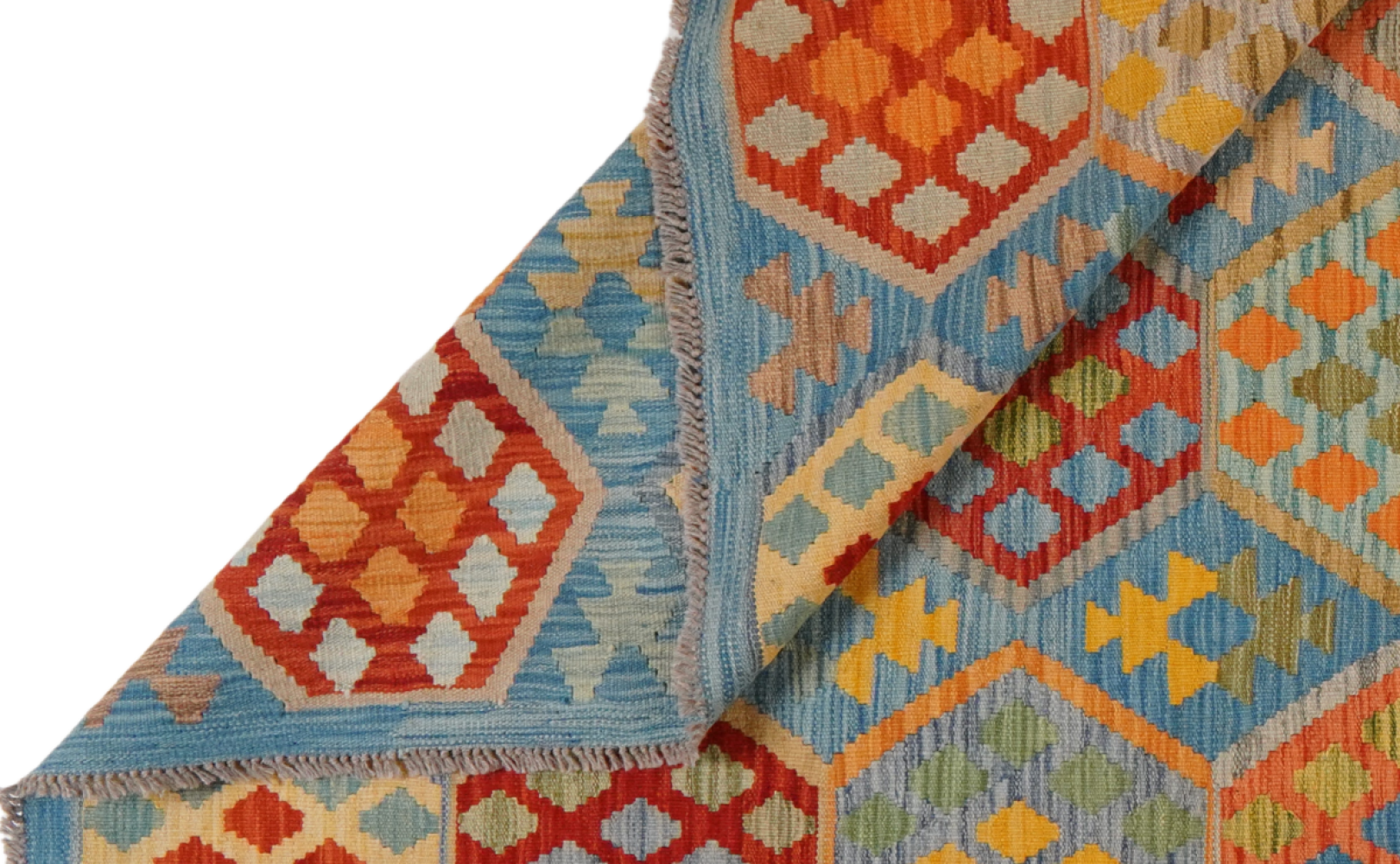Kilim Amina Wool Multicolored