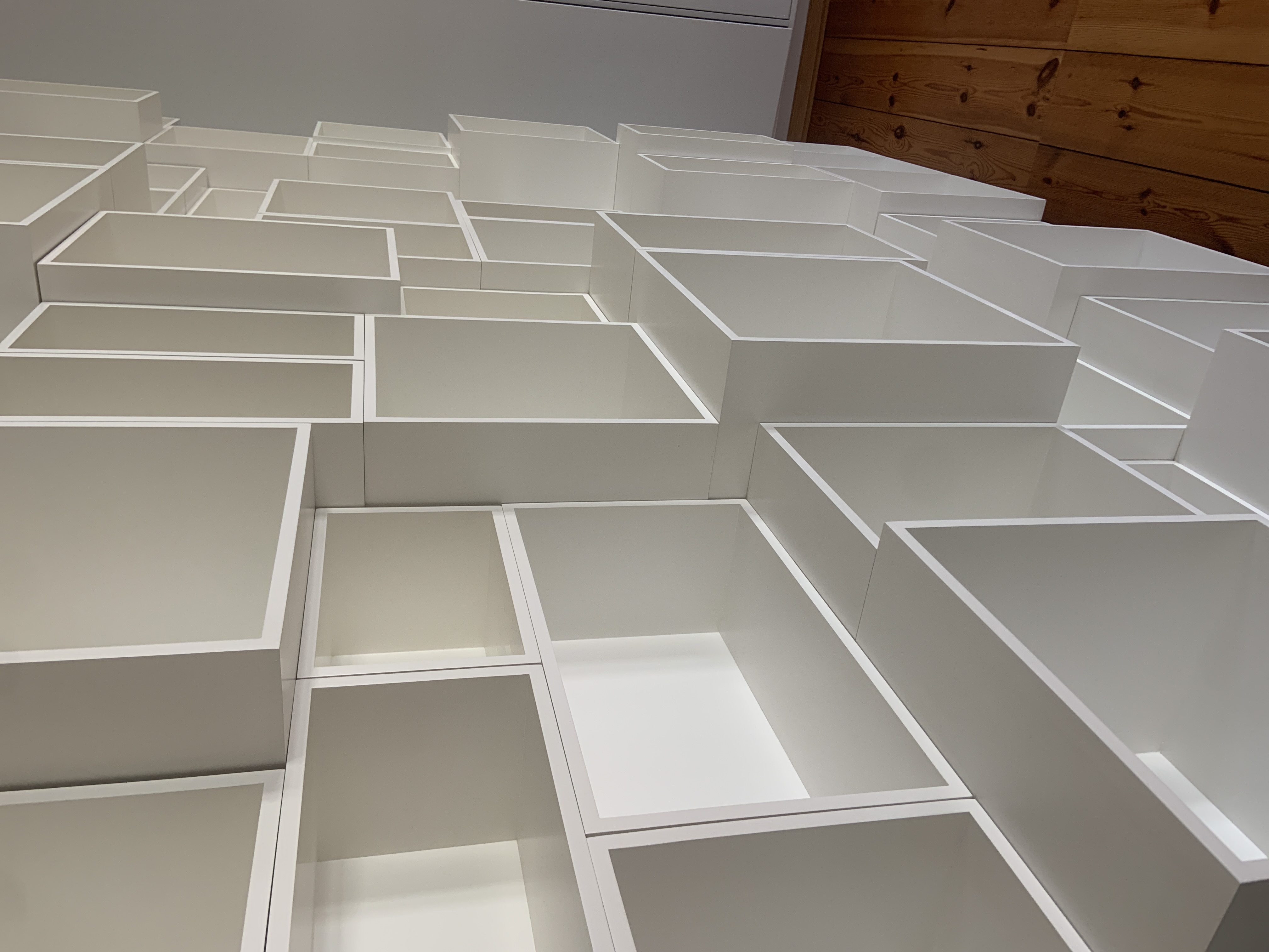 Modulares Regal Holz Weiß