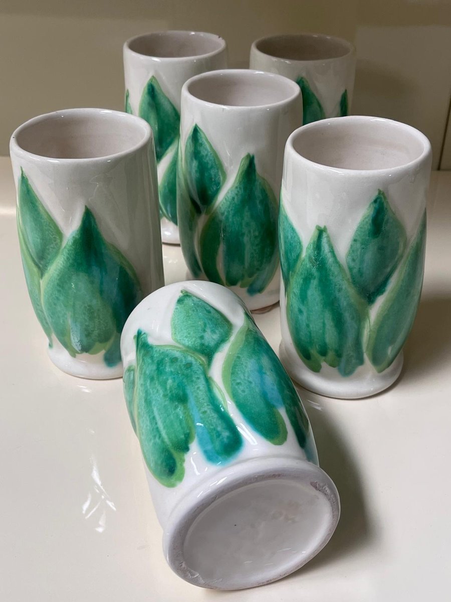 Beverage Service Germoglio Set of 7 1970s
