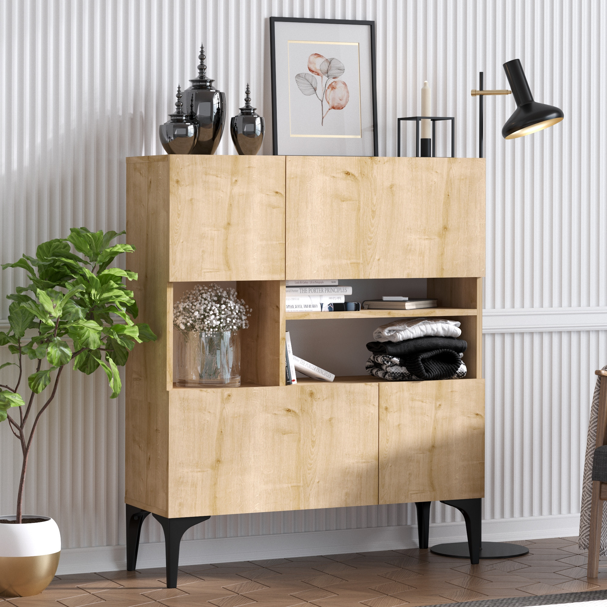 Krista Console Wood Veneer