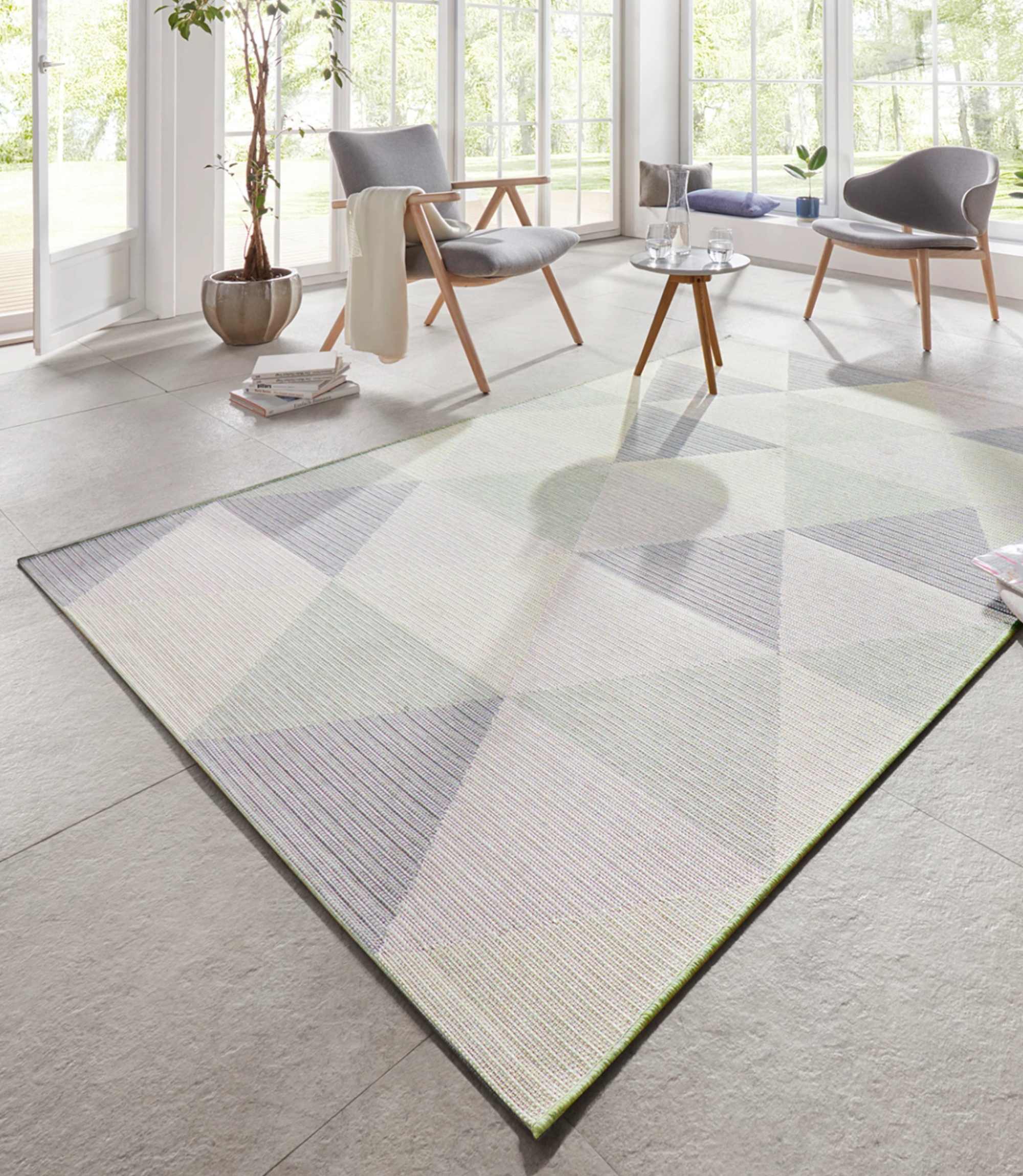 Teppich In-/Outdoor Lindgrün 160 x 230 cm