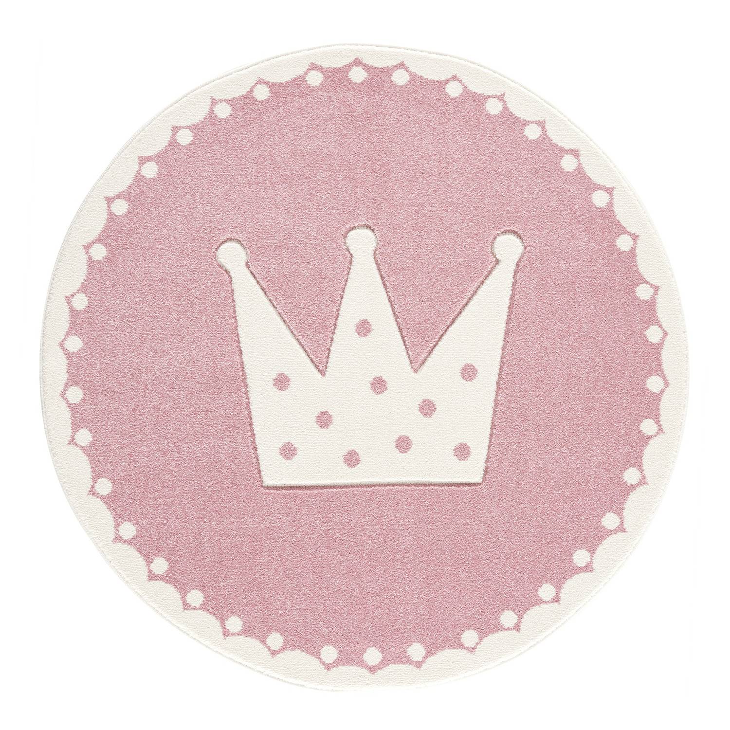 Kinderteppich Crown Babyrosa