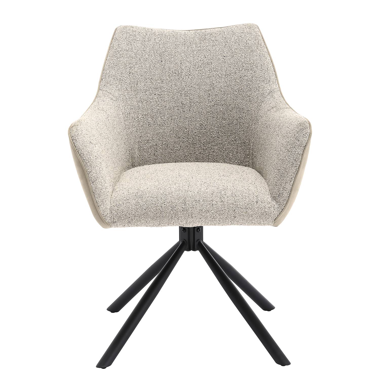 Solin Swiveling Armchair Microfiber Beige