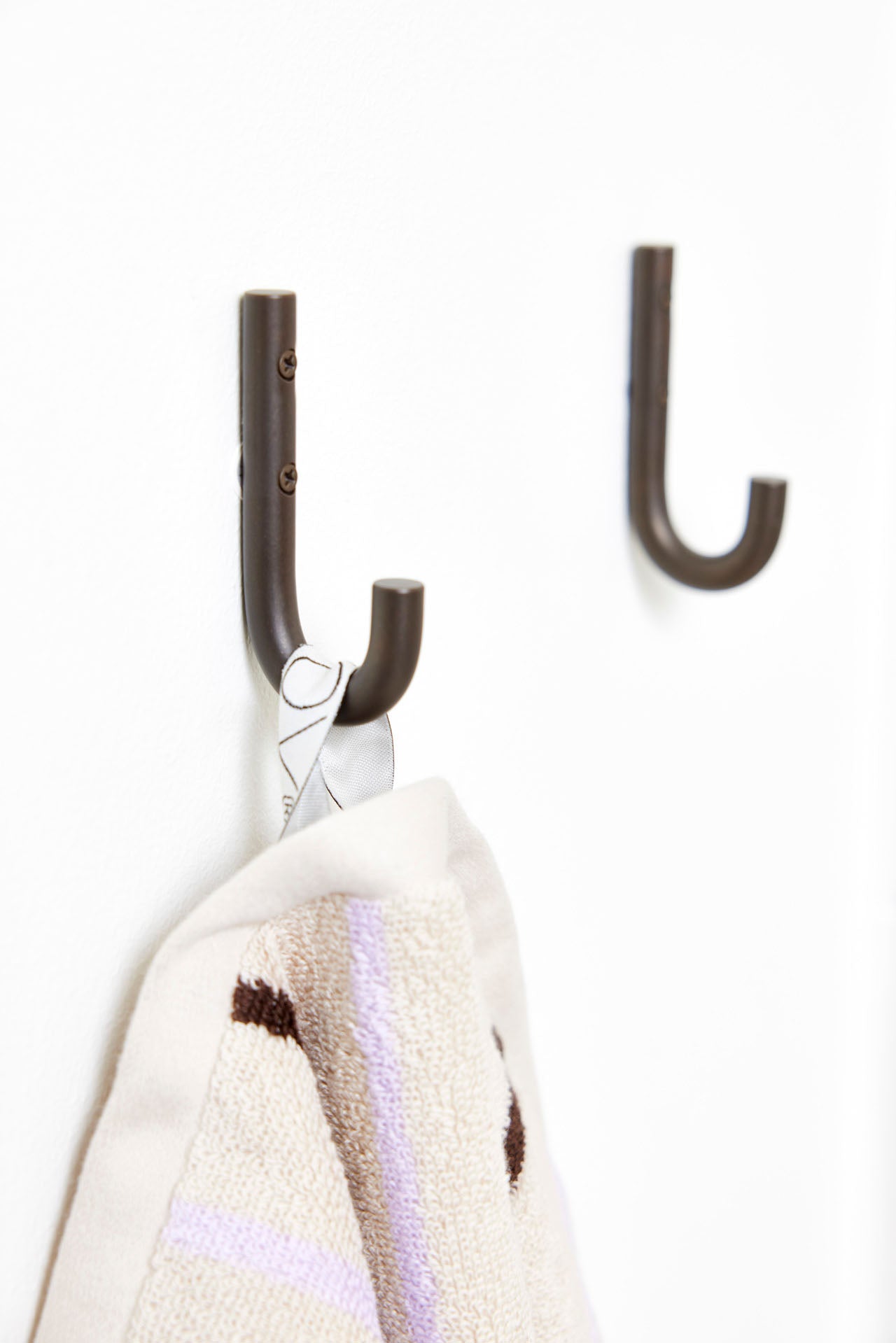 2x Pieni Haken Edelstahl Silber