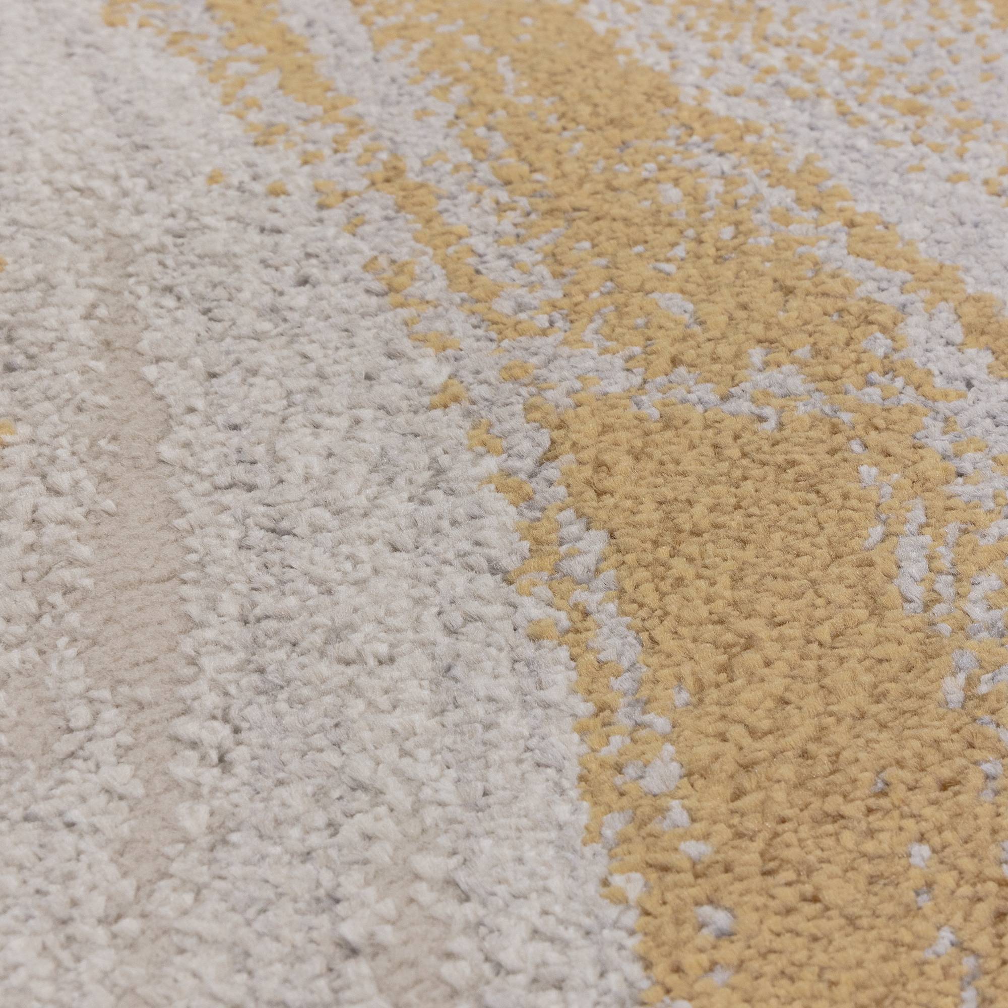 Viva Carpet Yellow Abstract Pattern 200x275cm