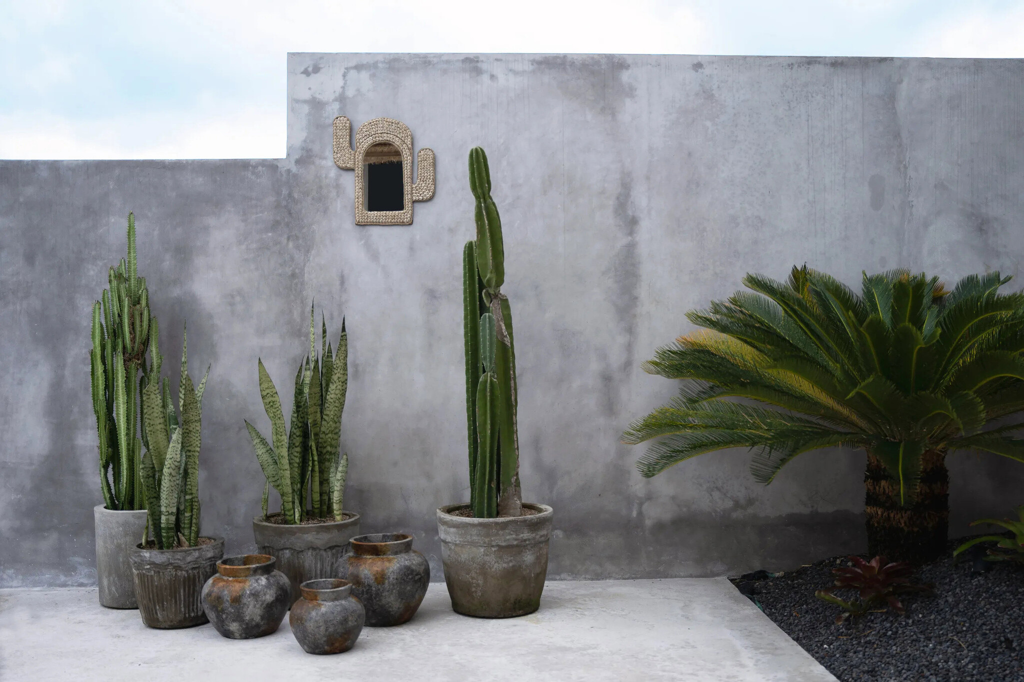 Funky Vase Grau