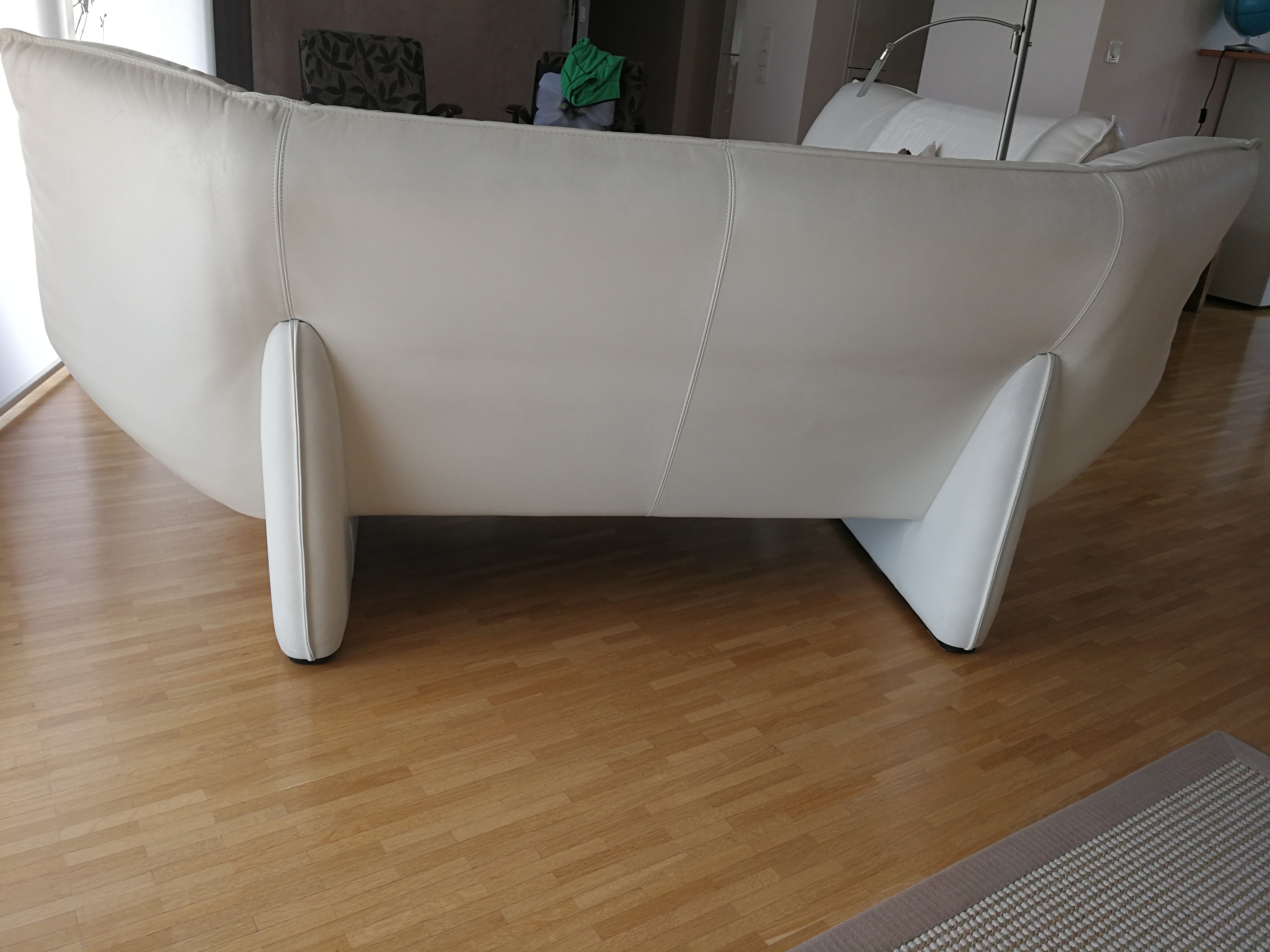 Tango Sofa 2-Sitzer Leder Weiß