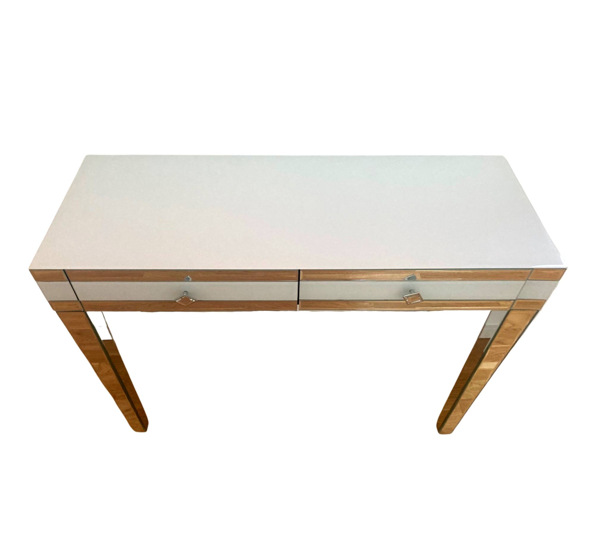 Sideboard Verspiegelt Glas Weiß