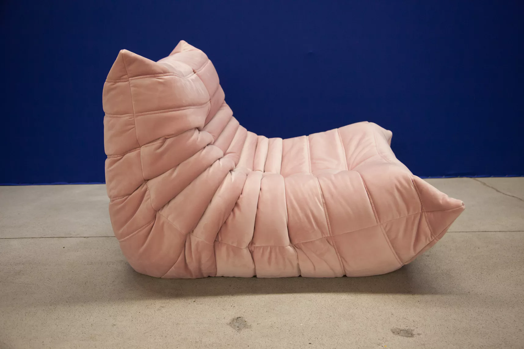 Togo Lounge Set 2 pezzi Velluto Rosa chiaro