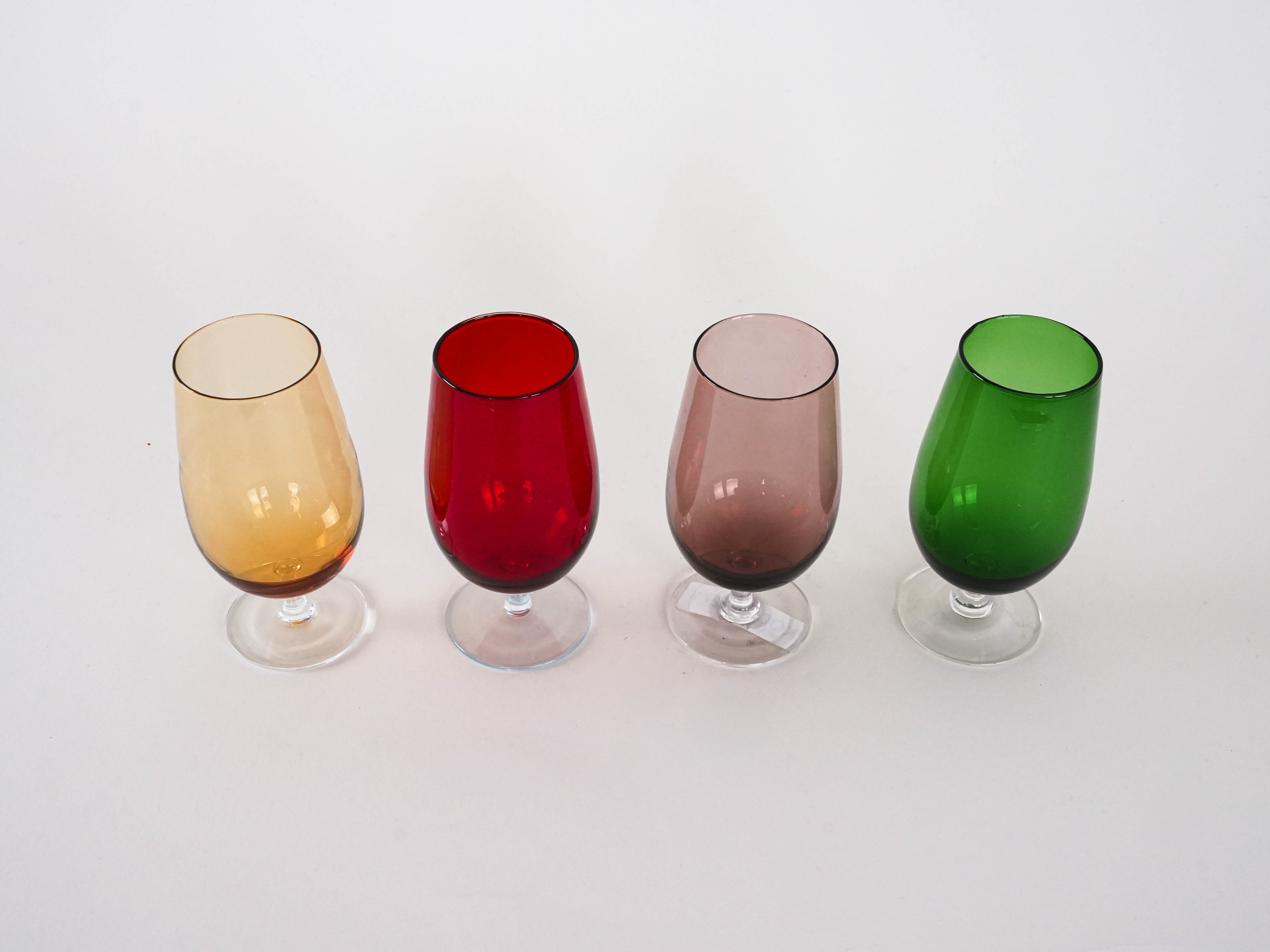 Glass Set Multicolored 1970s