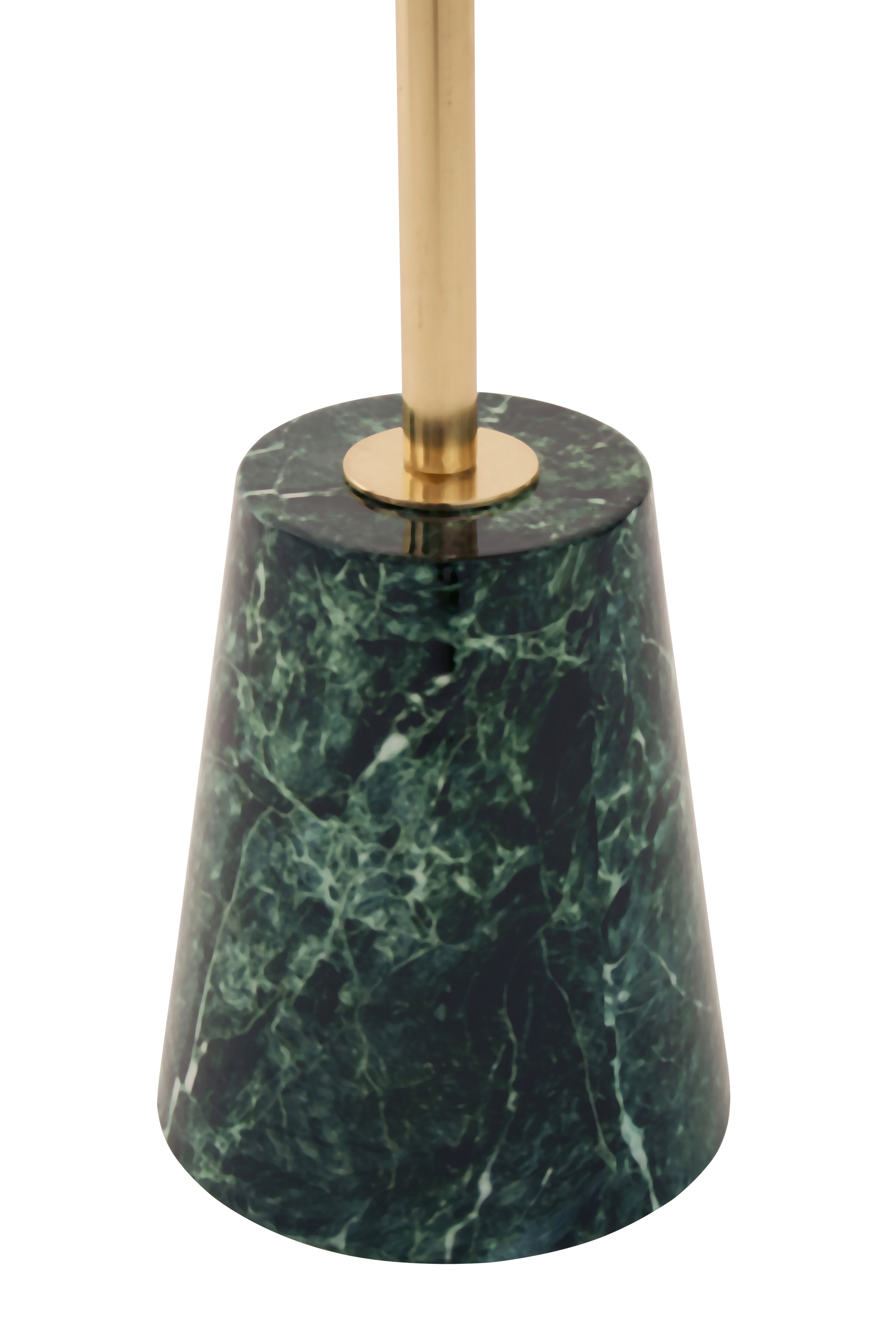 Avola Gold Beistelltisch mit grün marmorierter Basis
