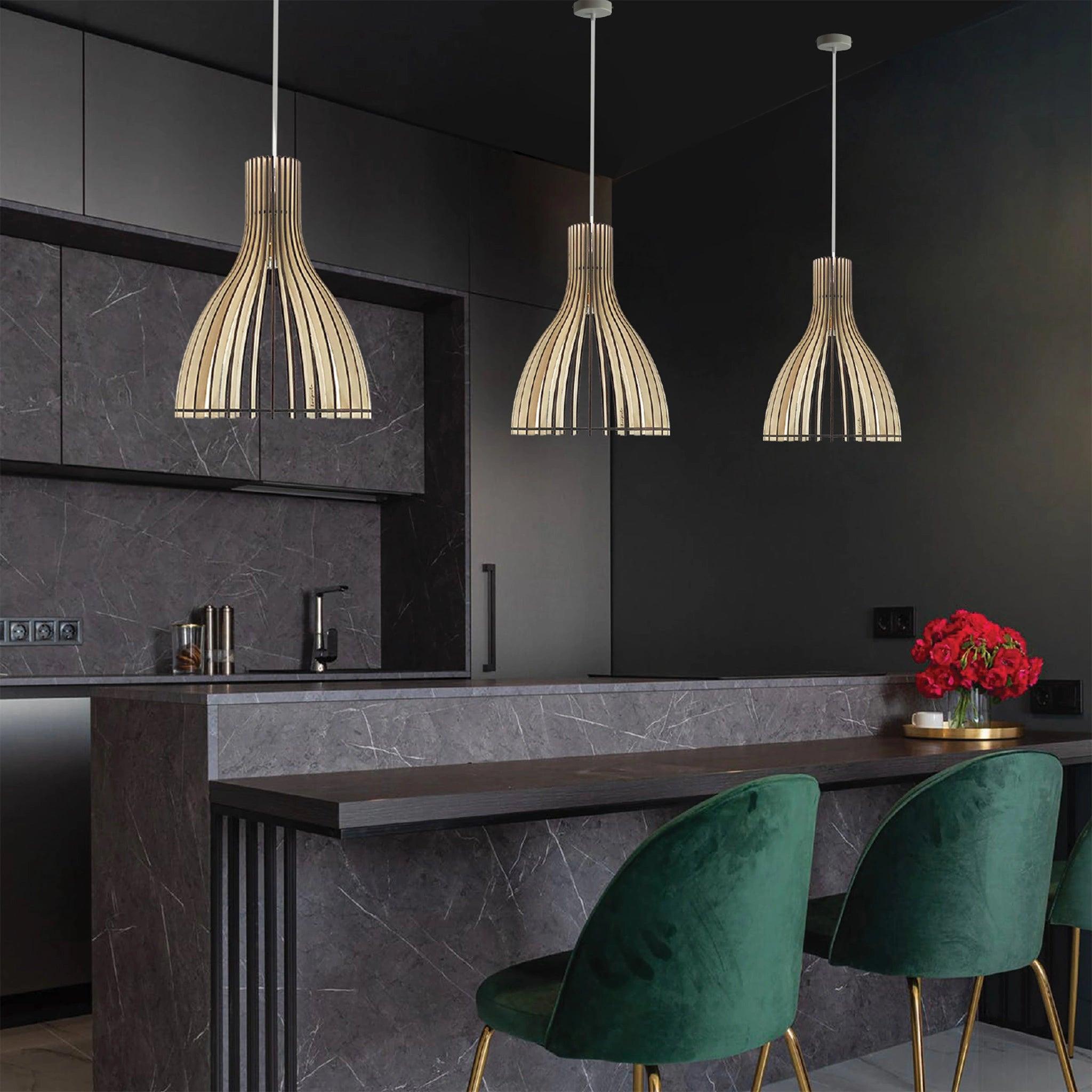 Ariel Pendant Lamp Wood 36cm