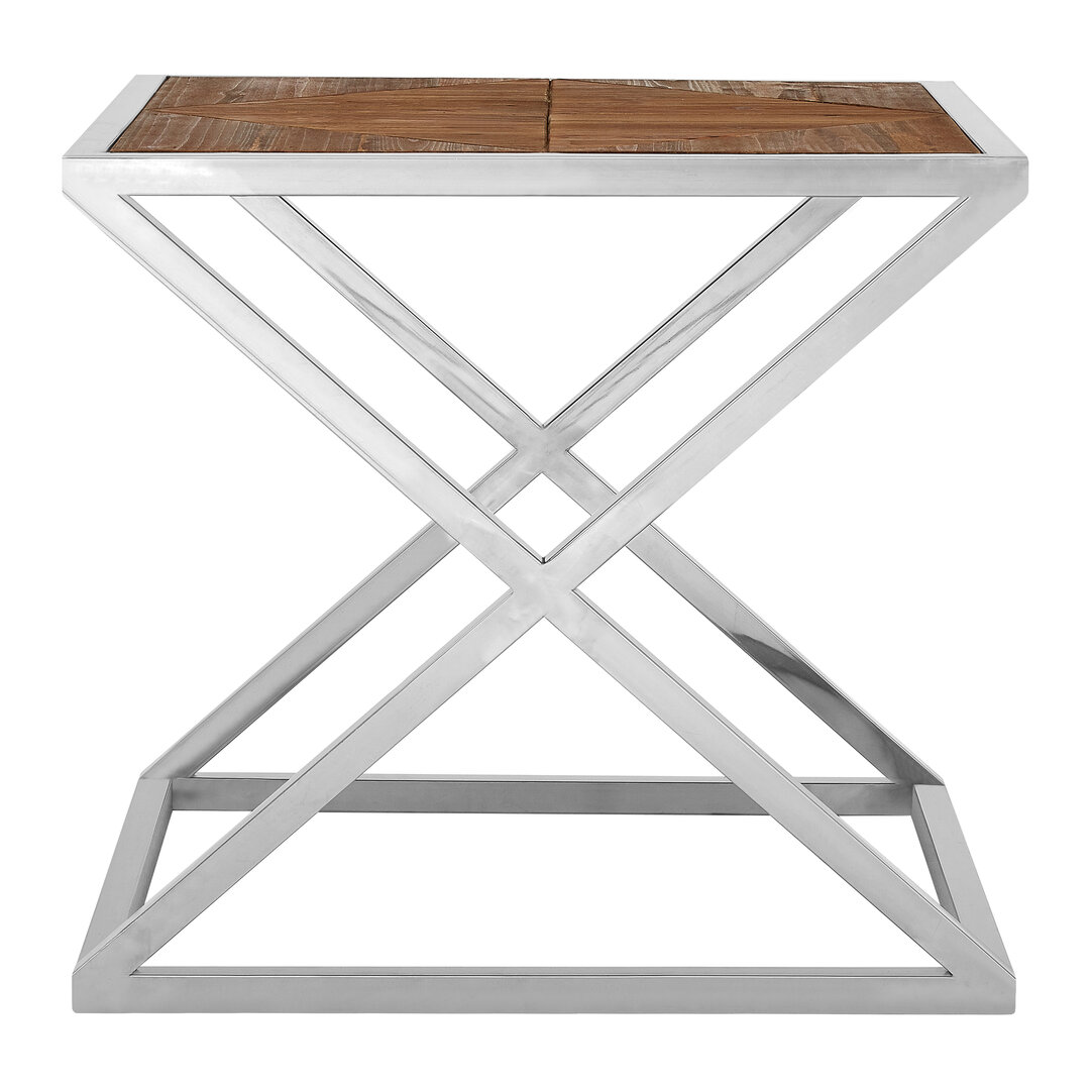 Algate Red Beistelltisch Pulverbeschichtetem Metall Holz