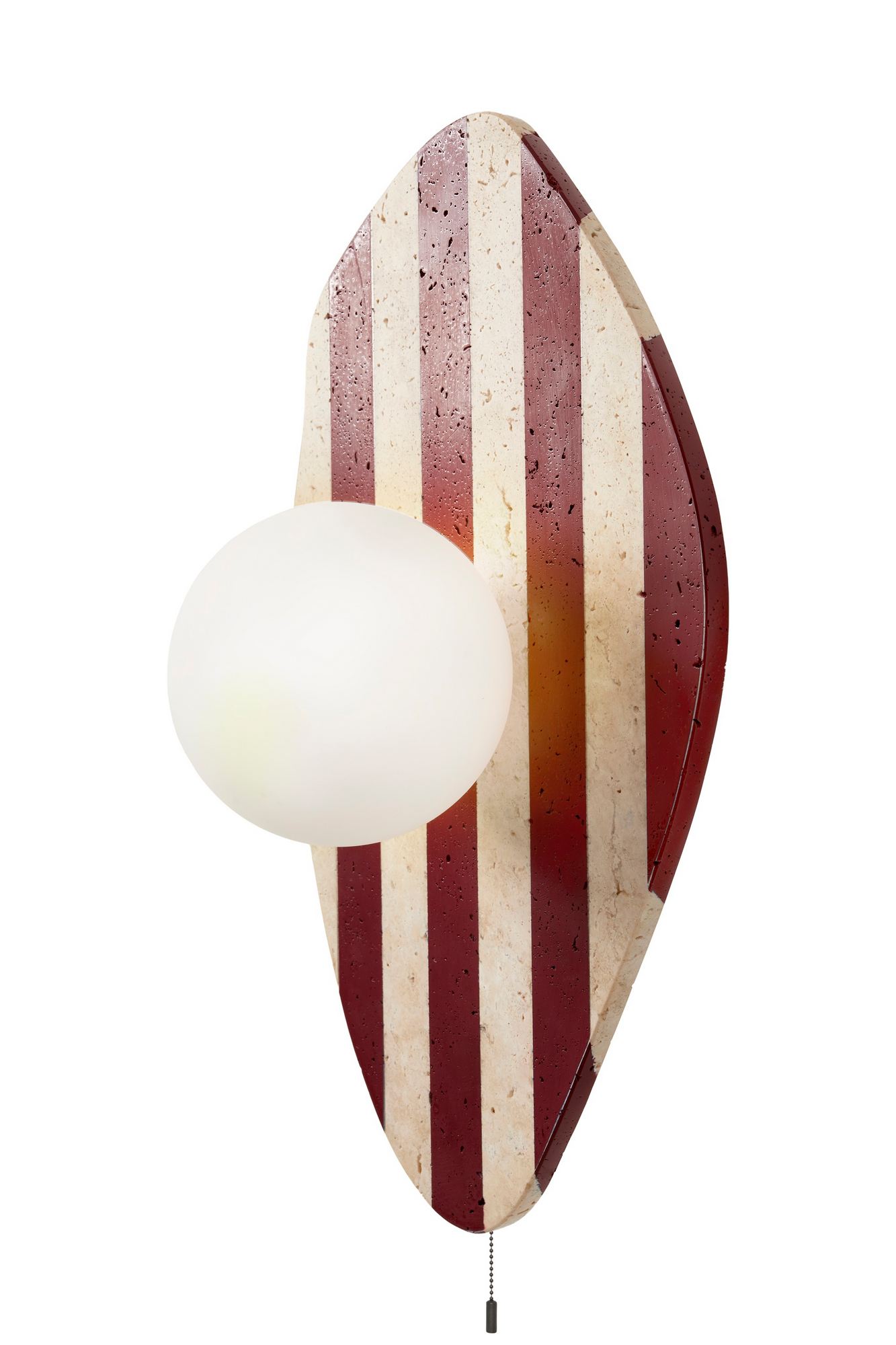 Band Wall Lamp Travertine Red