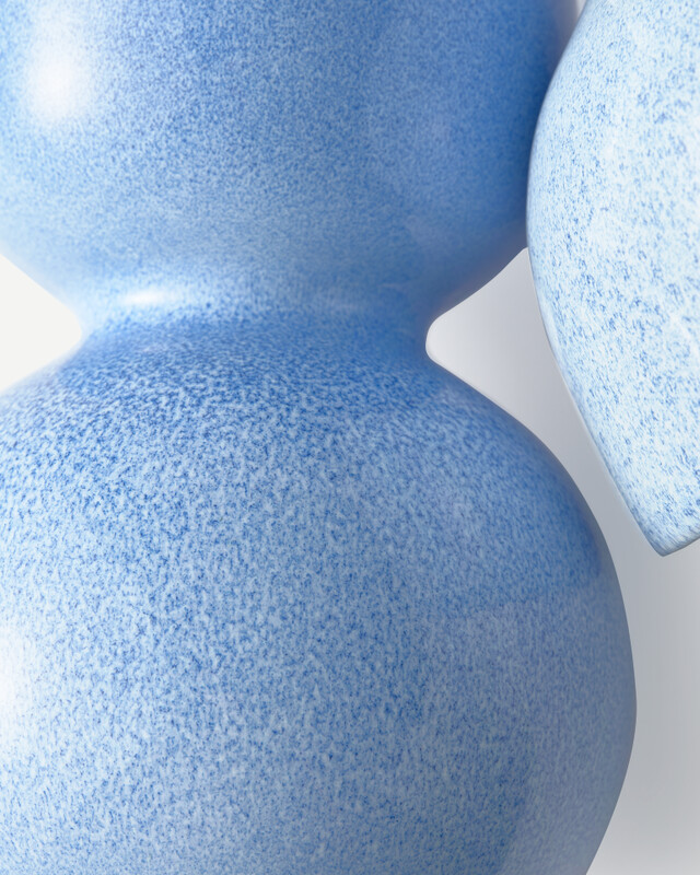 Vase Keramik Blau