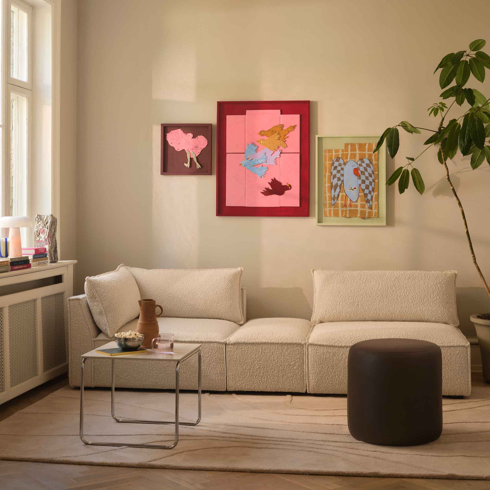 Daphne Modul 1-Sitzer Links Maya Cream