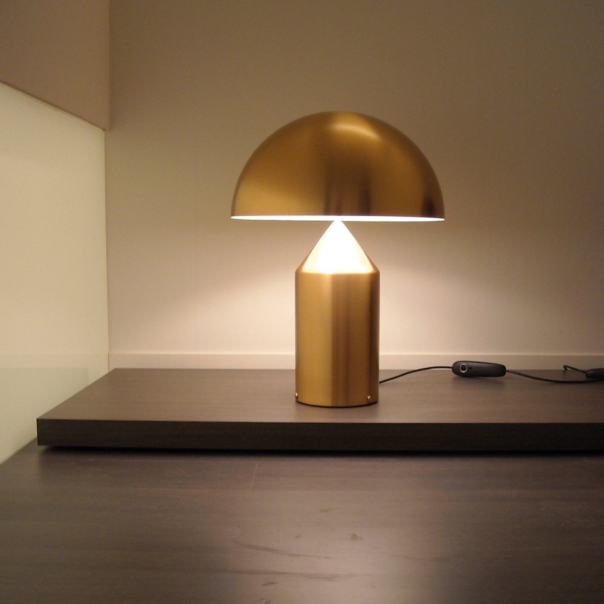 Atollo Tischlampe Metall Gold