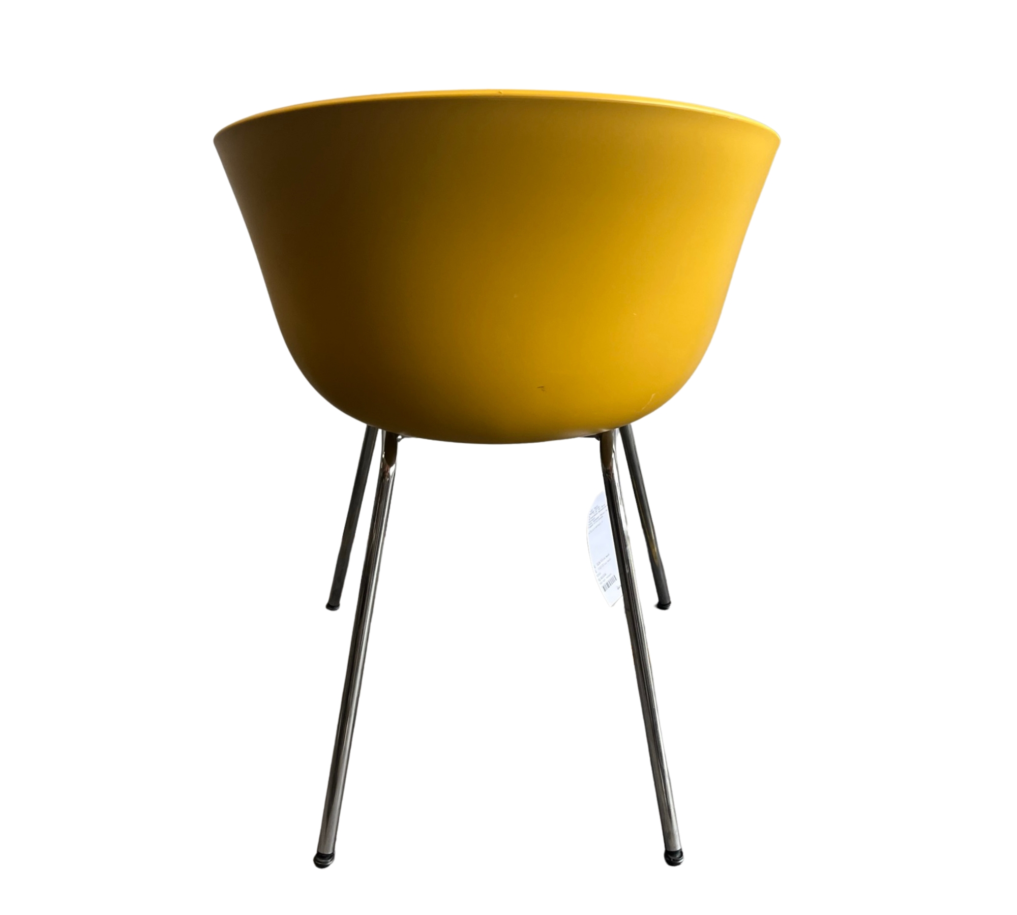 AAC26 Armchair Chrome Mustard Yellow