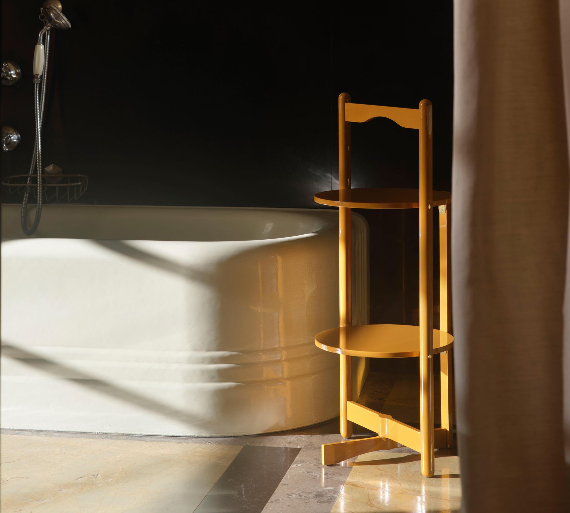 Florian Folding Table Wood Yellow